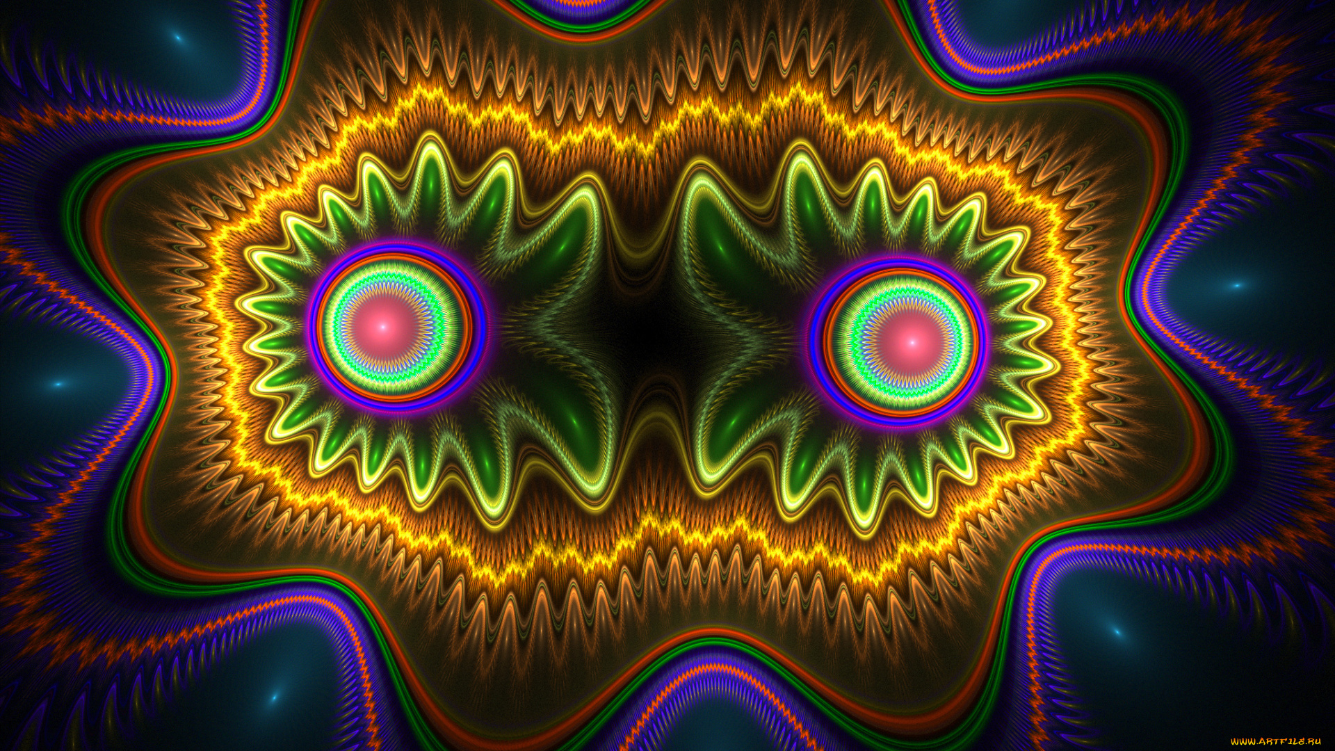 3д, графика, fractal, фракталы, фон