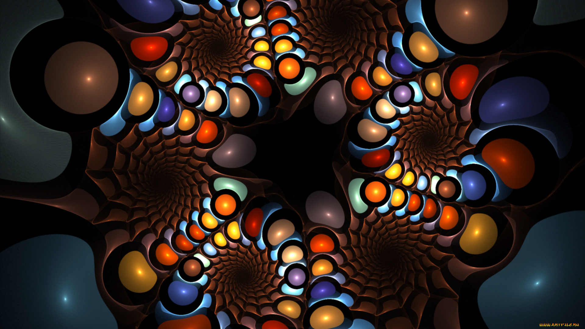 3д, графика, fractal, фракталы, узор, фрактал, фон