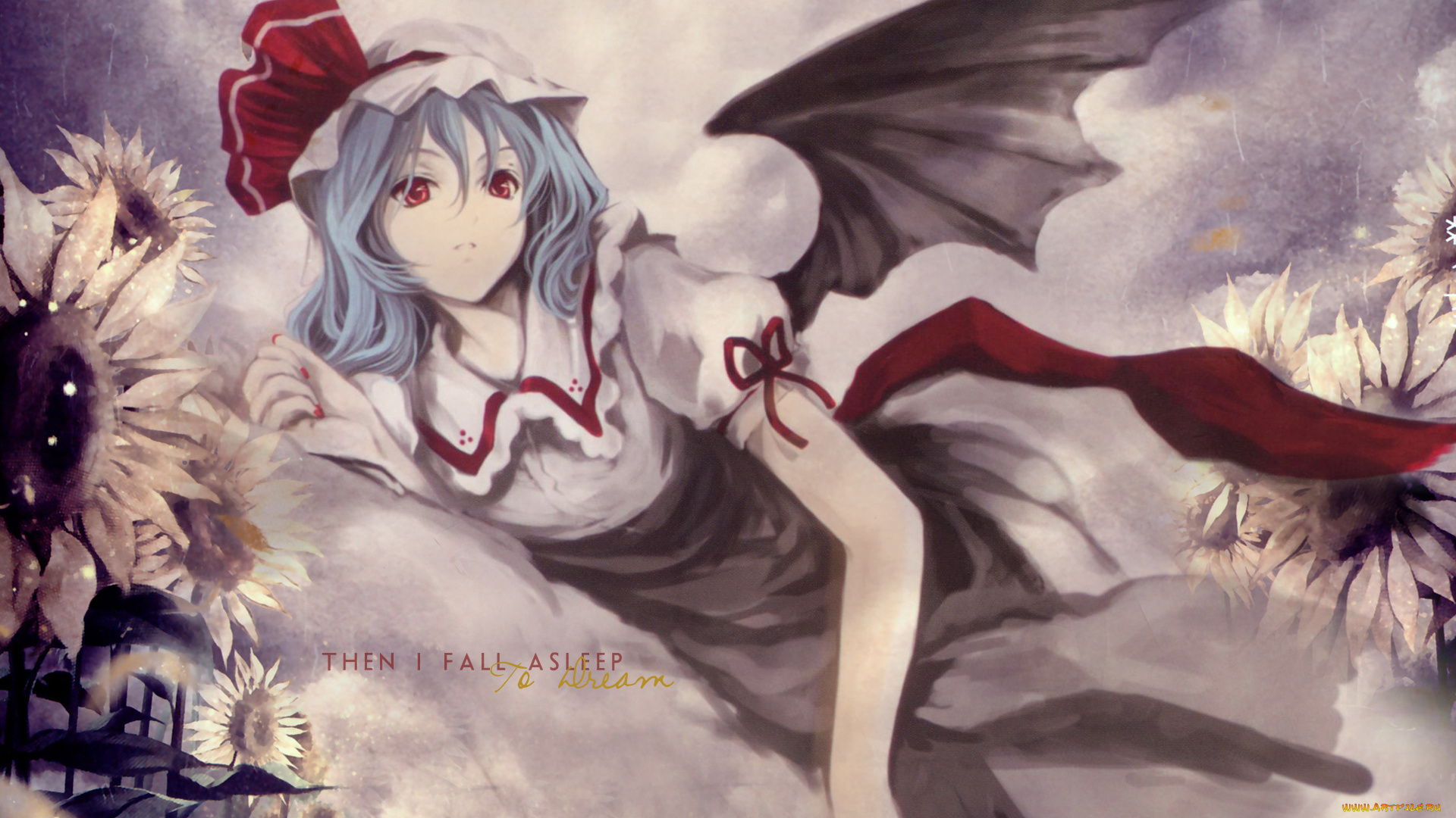 аниме, touhou, девушка, ремилия, скарлет, демон