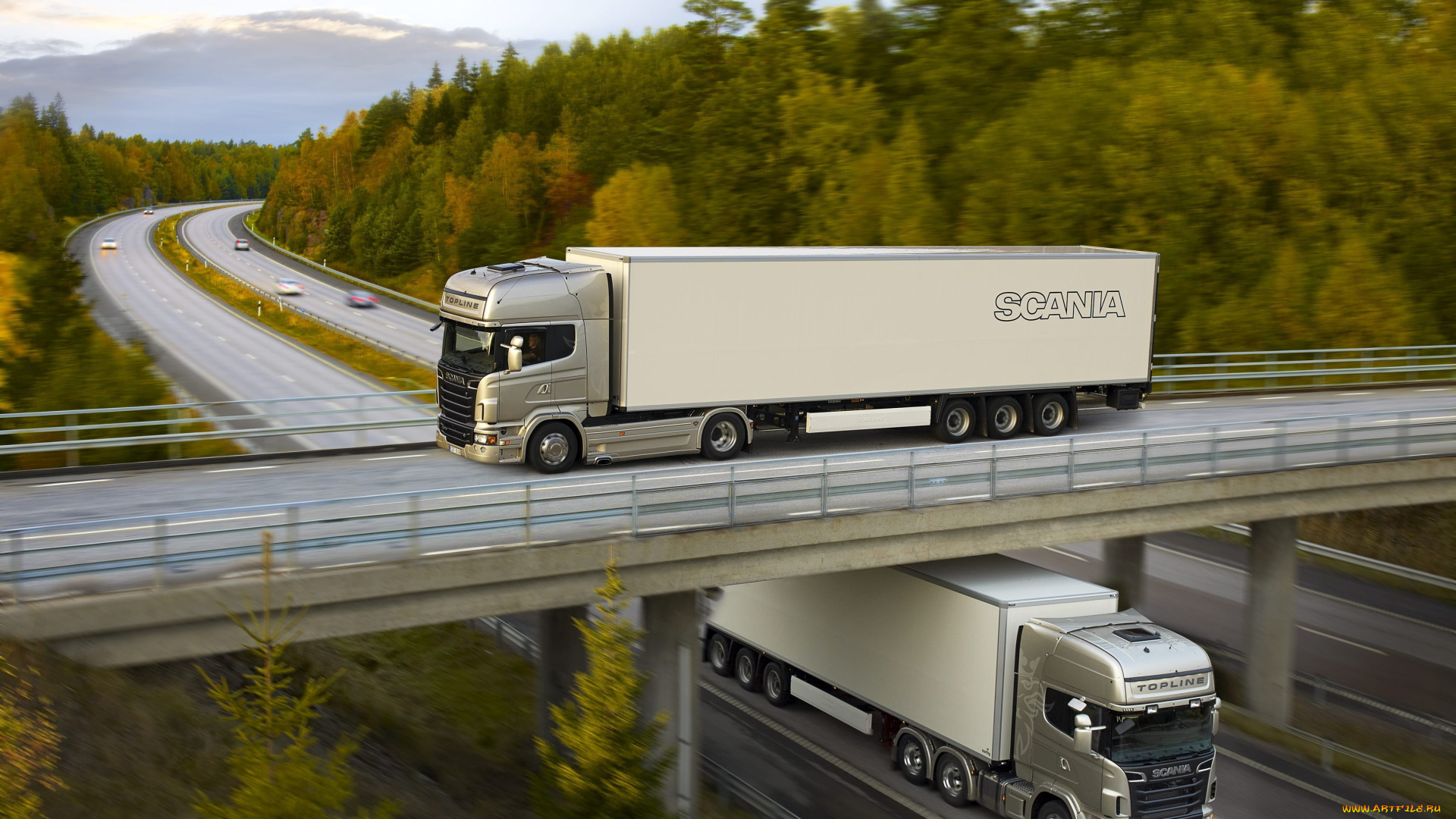 автомобили, scania, speed, road, topline, trucks, r620