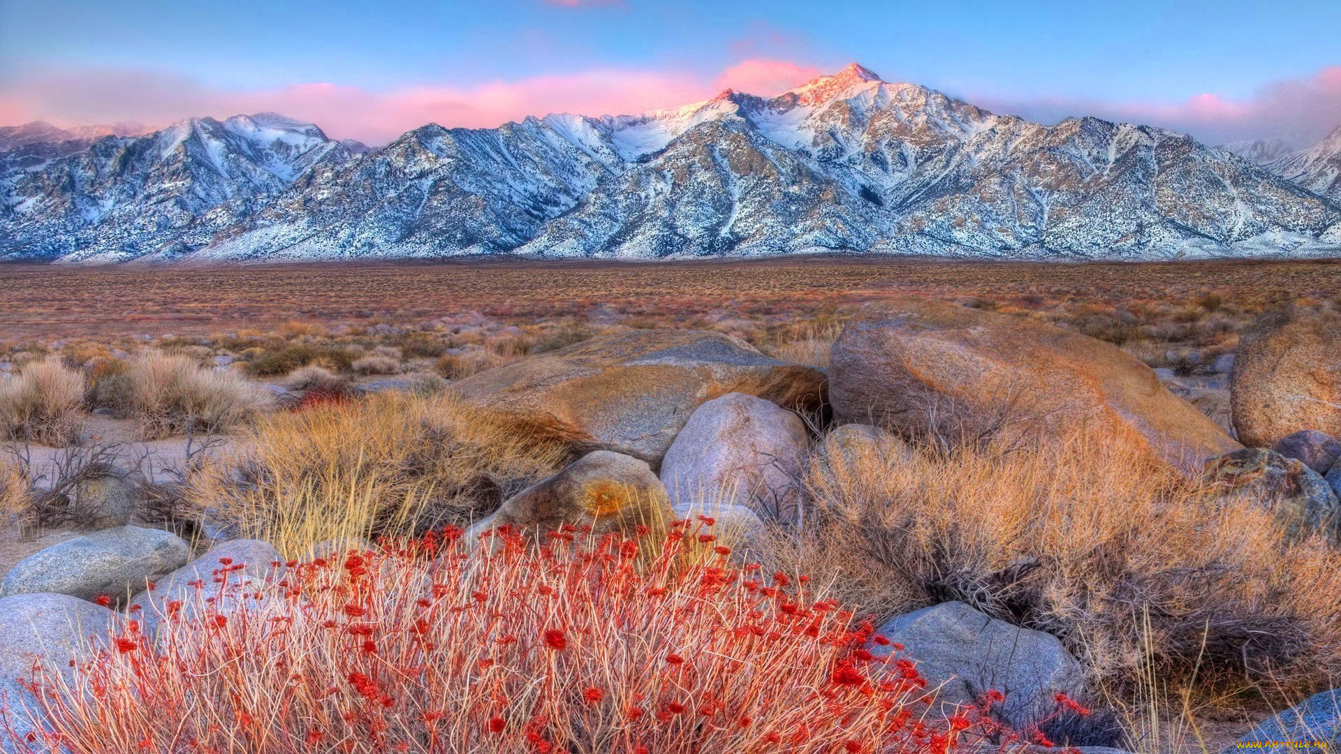 природа, горы, небо, камни