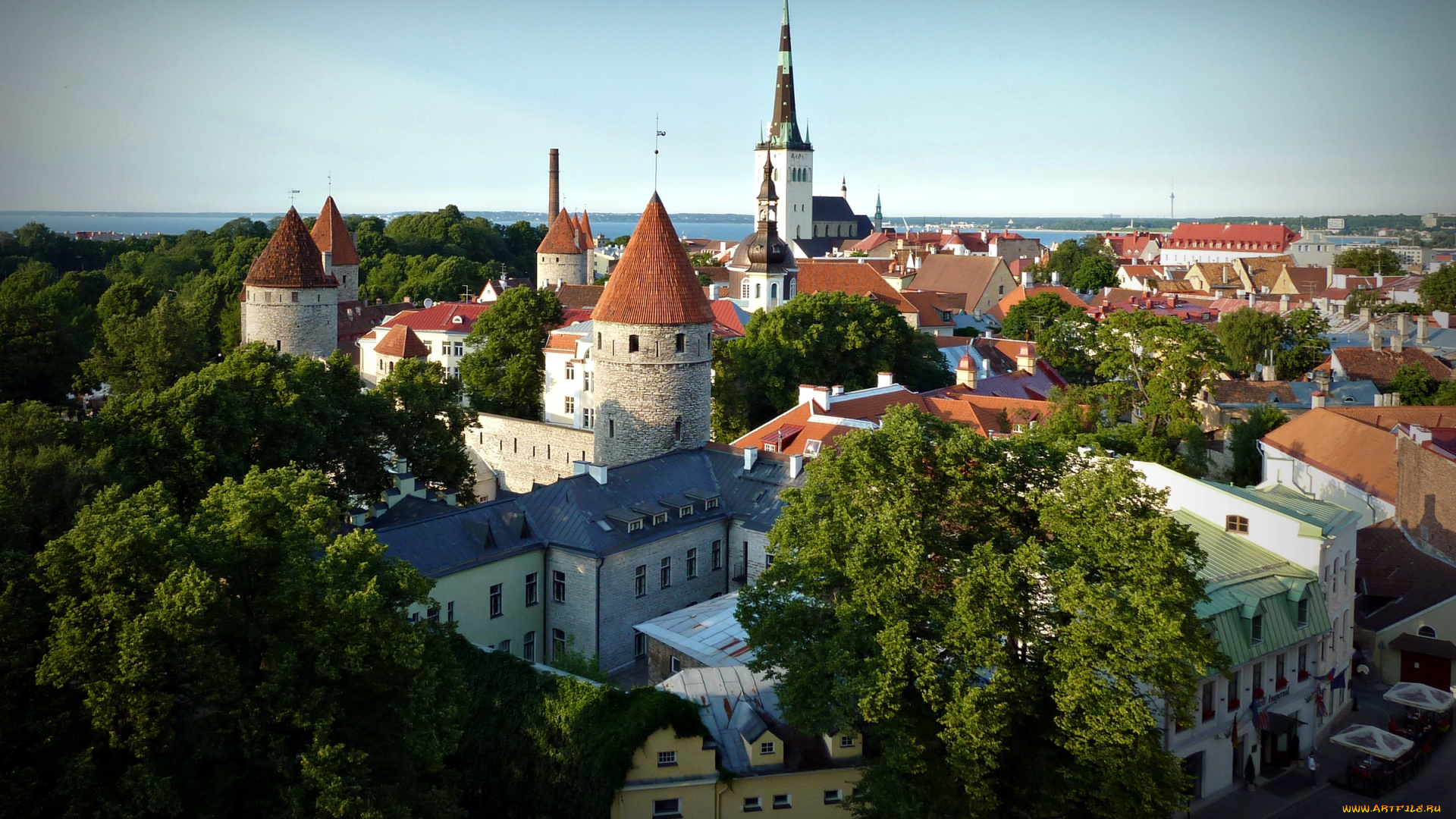 таллинн, эстония, города, таллин, старинные, здания, башни