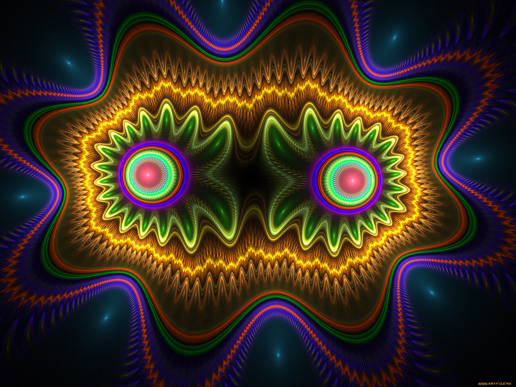 3д, графика, fractal, фракталы, фон