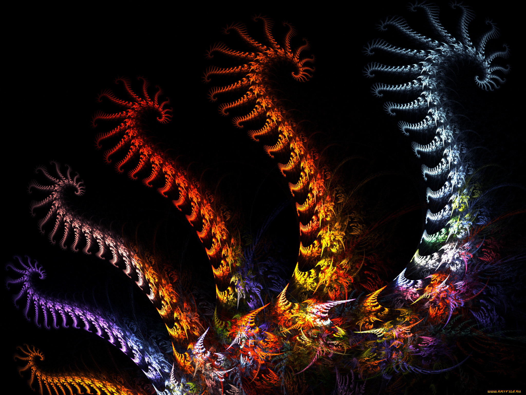 3д, графика, fractal, фракталы, узор, фон