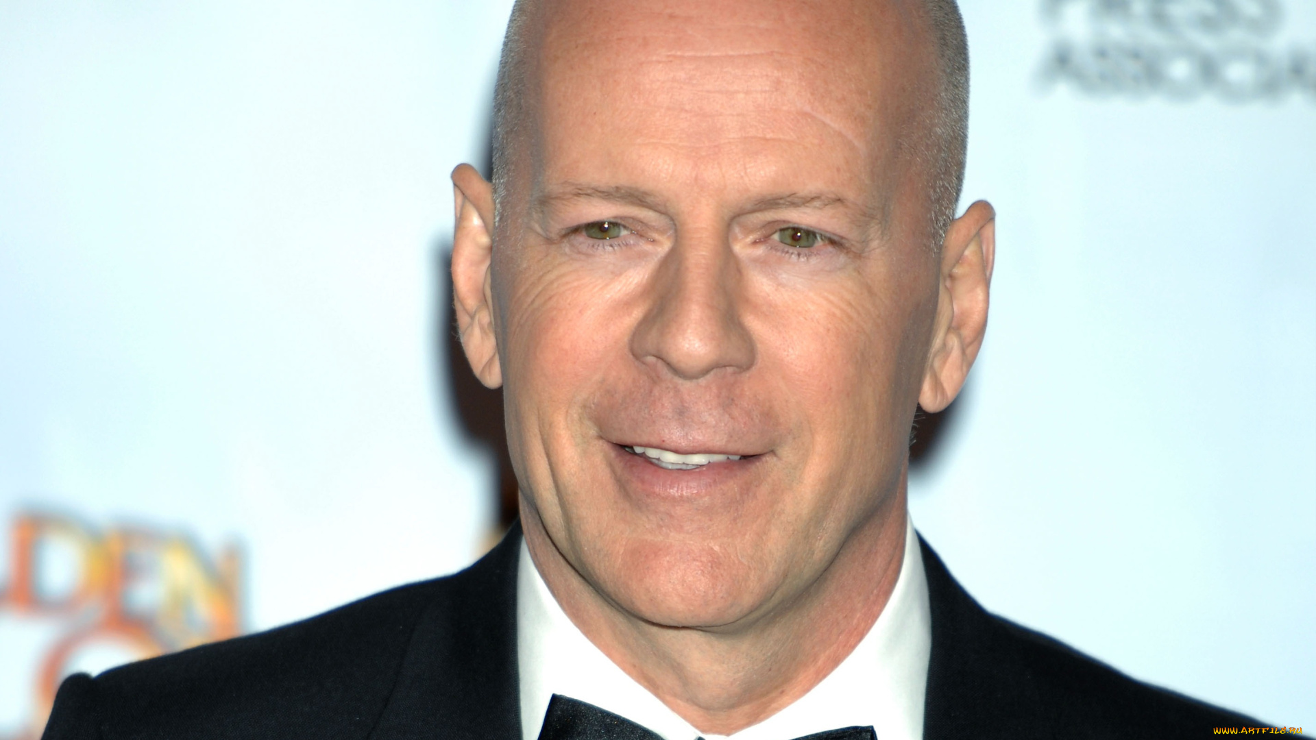 bruce, willis, мужчины, улыбка, бабочка