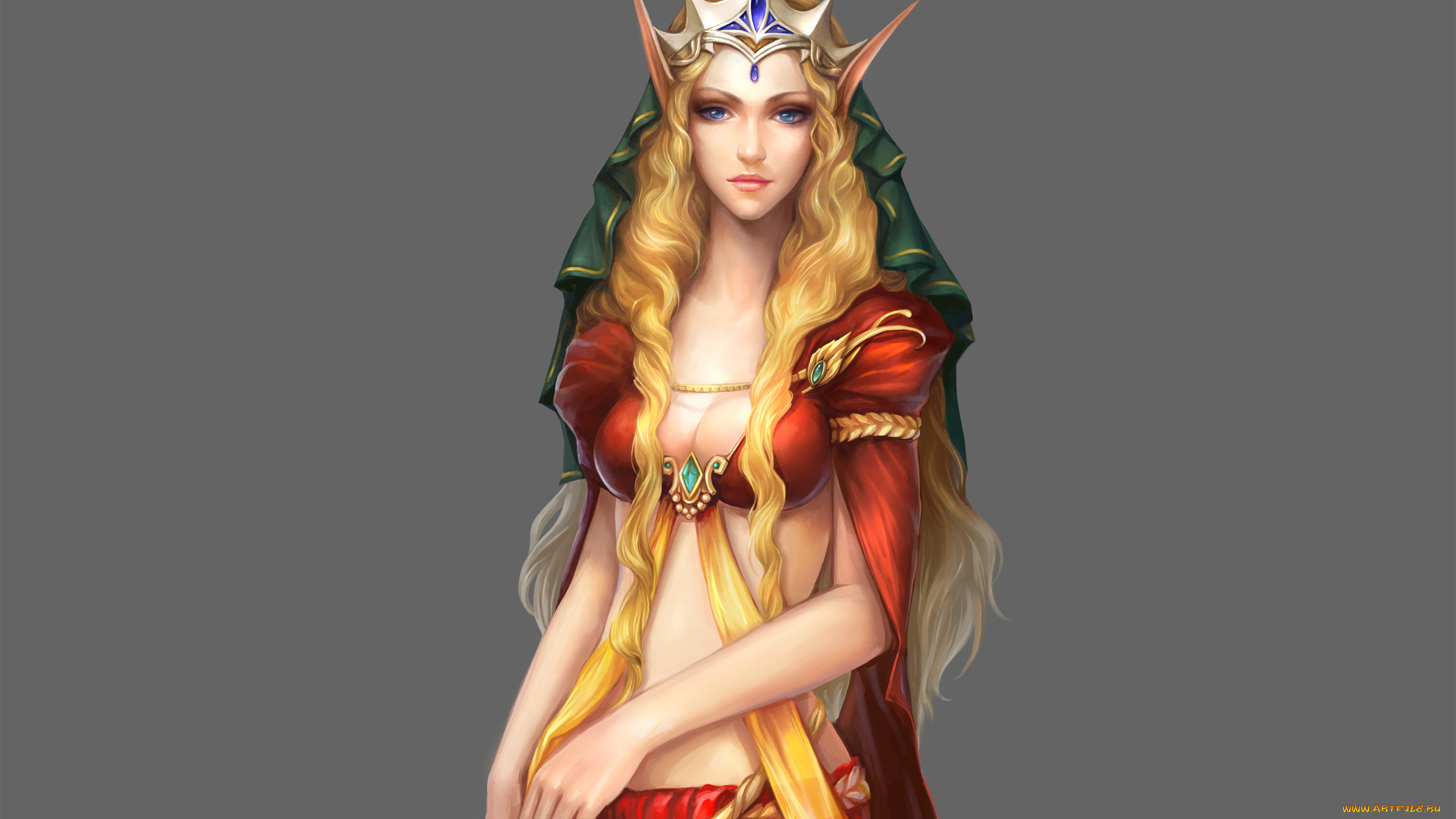 фэнтези, эльфы, девушка, эльфийка