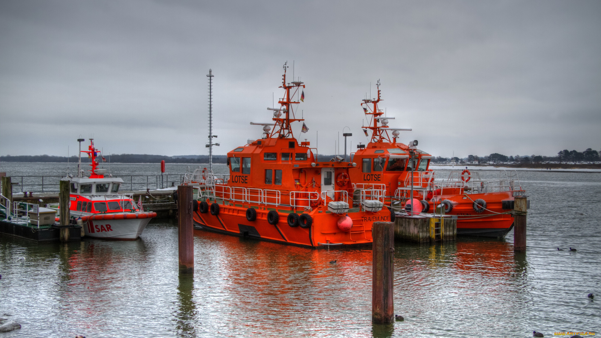 германия, любек, корабли, катера