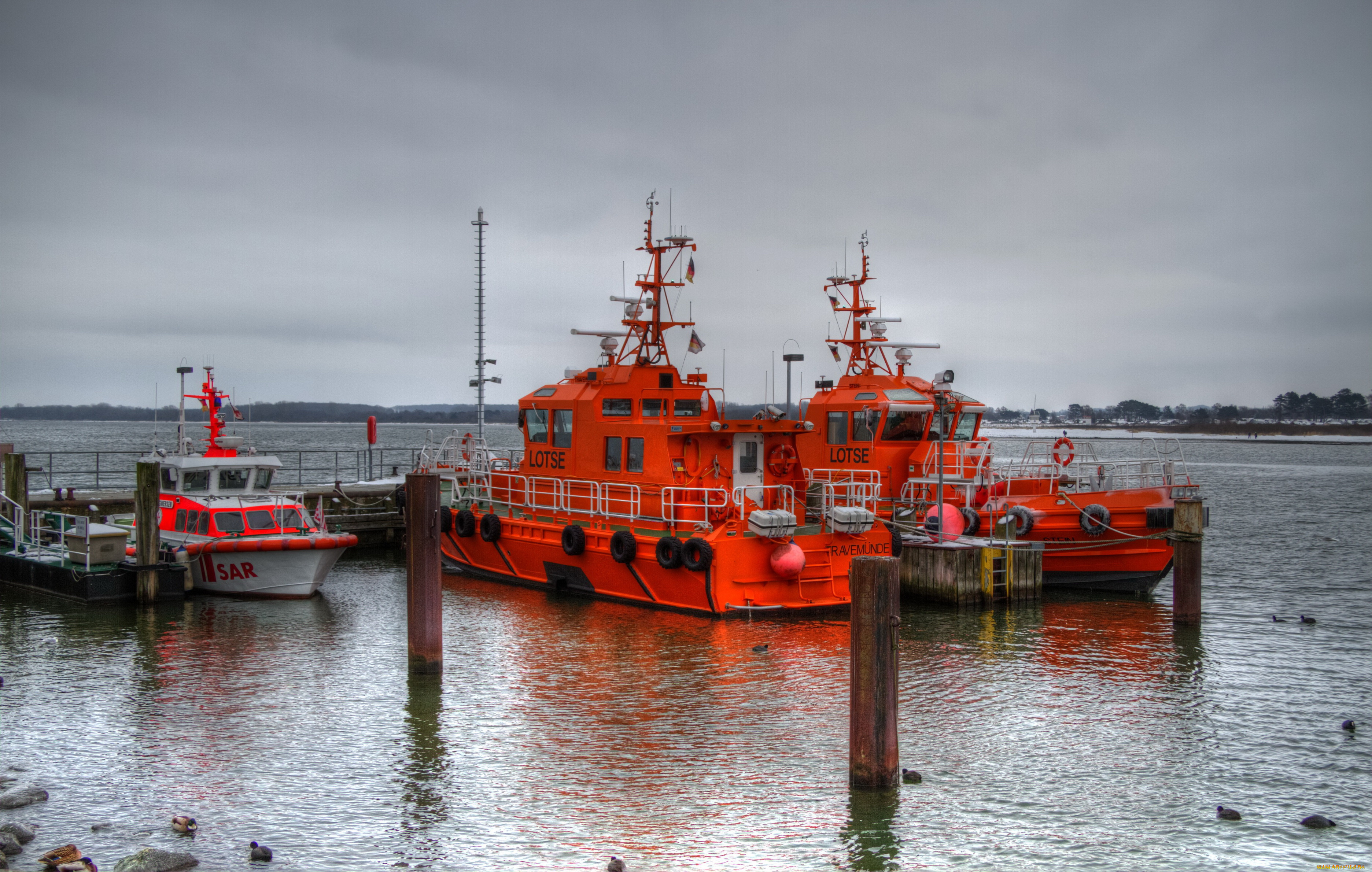 германия, любек, корабли, катера