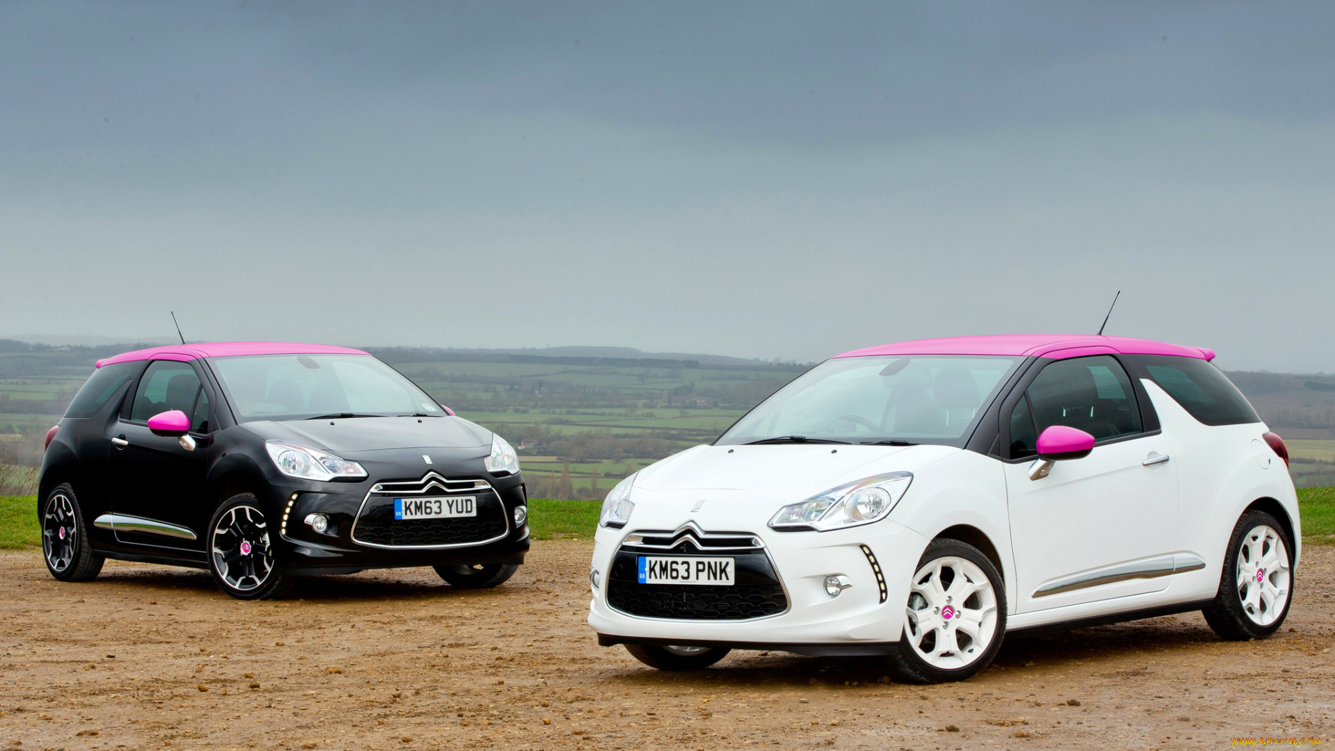 2014, citroen, ds3, pink, автомобили, citroen, черный, побережье, белый, pink, ds3