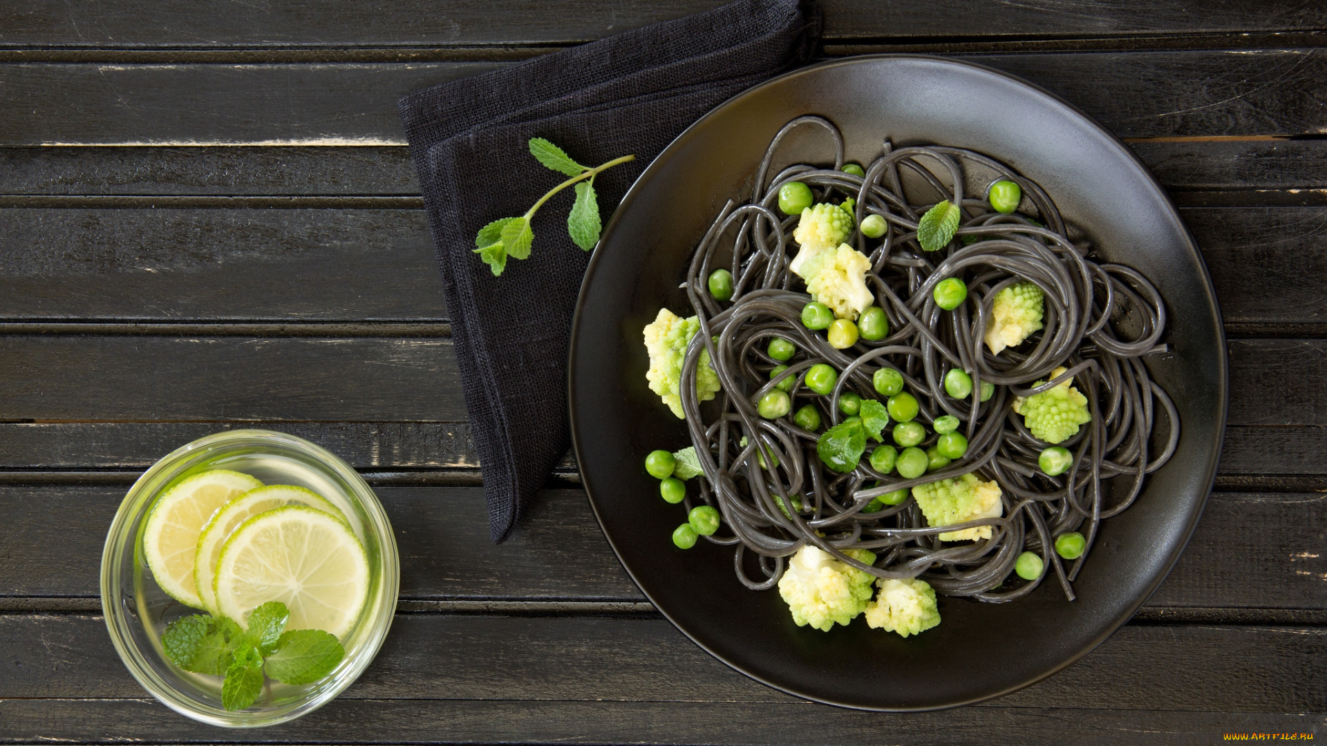 еда, макаронные, блюда, лимон, спагетти