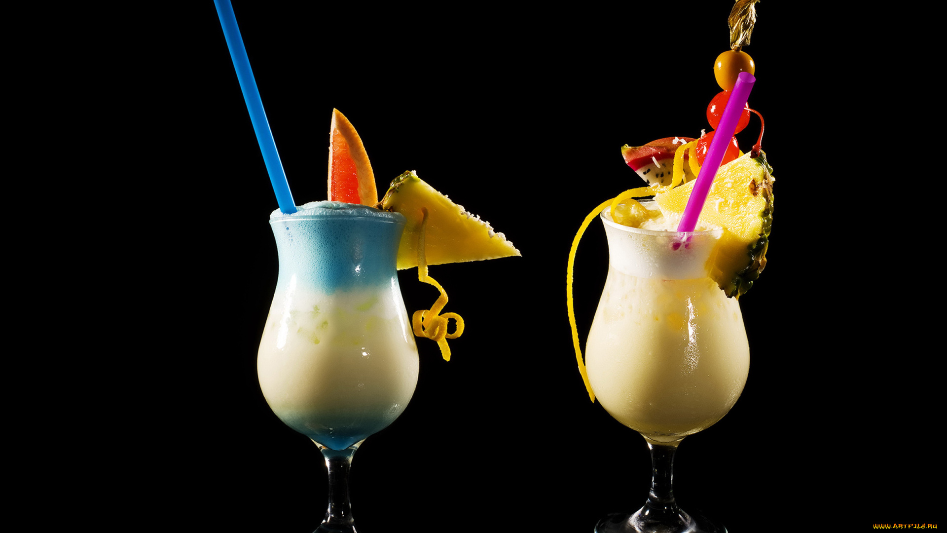 еда, напитки, , коктейль, фрукты, ананас, трубочки, коктейль