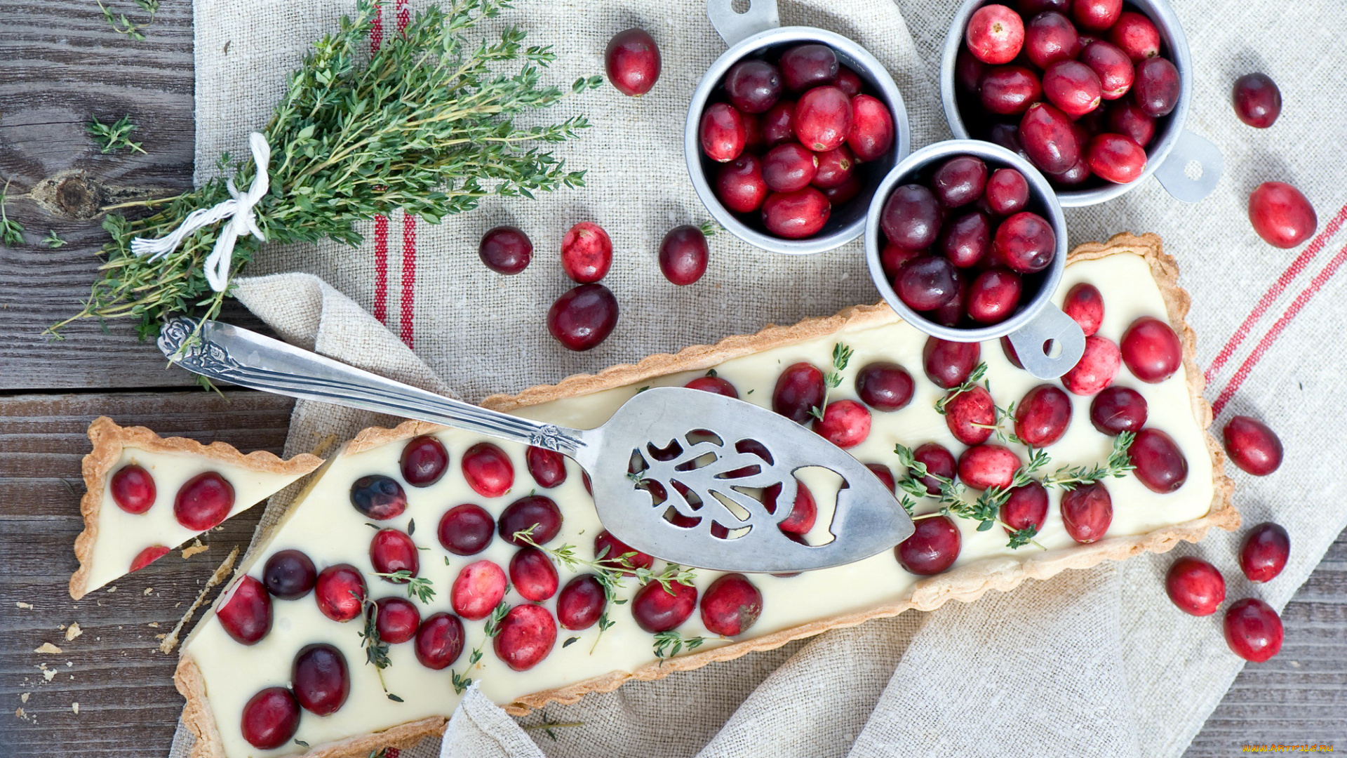 еда, пироги, клюква, ягоды, пирог