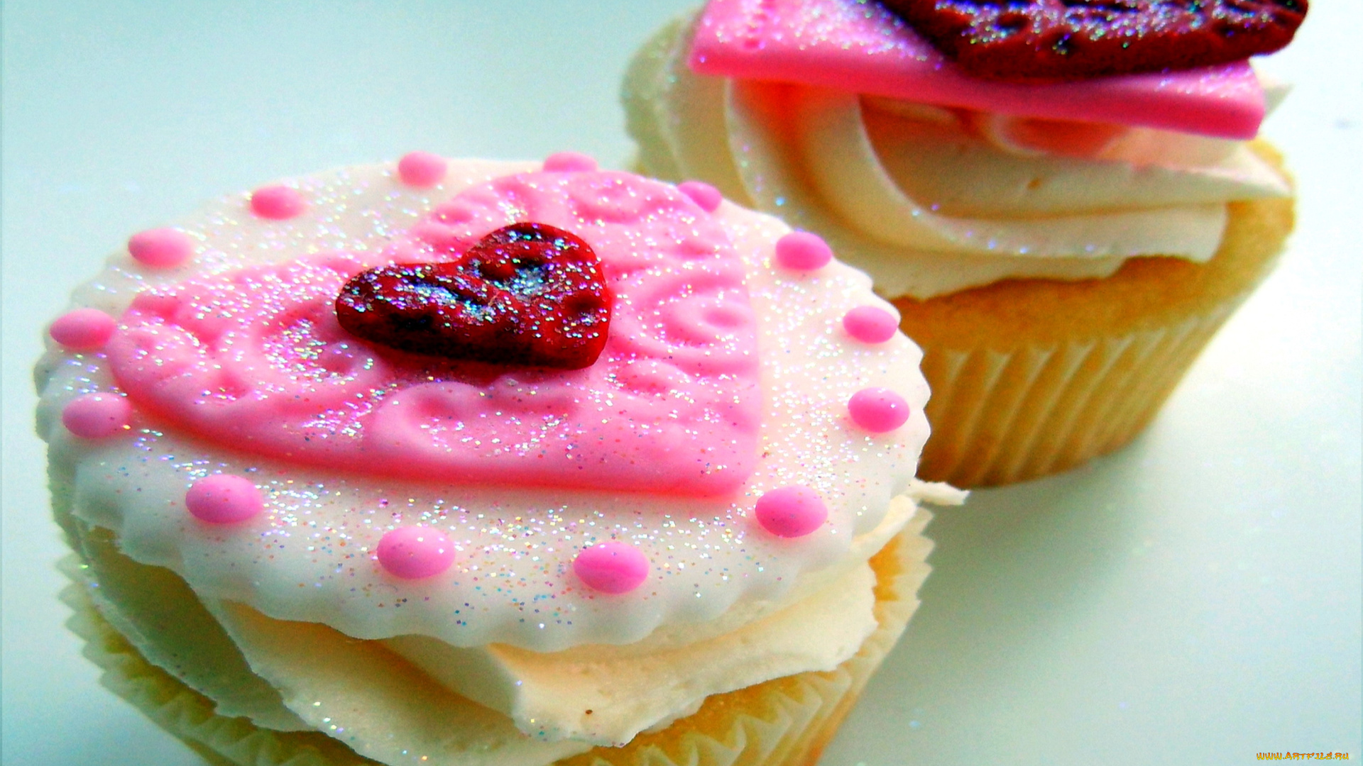 еда, пирожные, , кексы, , печенье, сердечки, капкейки