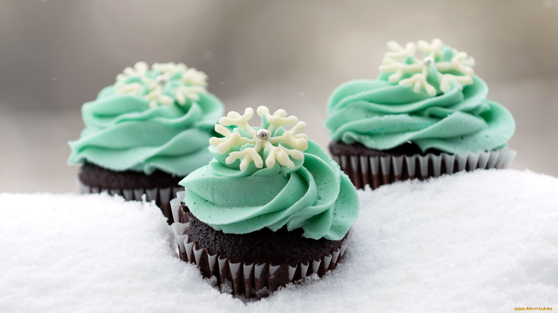 еда, пирожные, , кексы, , печенье, снег, капкейки