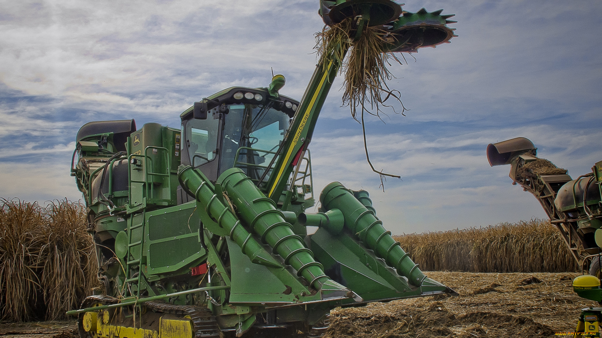 john, deere, 3522, техника, комбайны, комбайн, гусеницы, поле