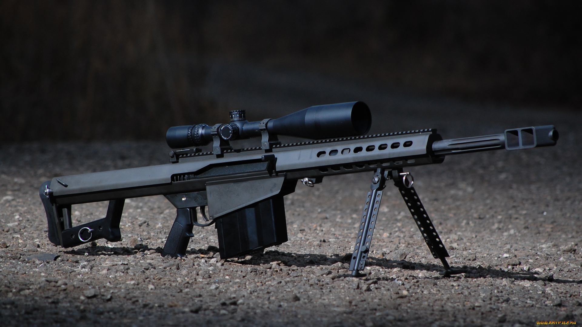 оружие, винтовки, с, прицеломприцелы, rifle