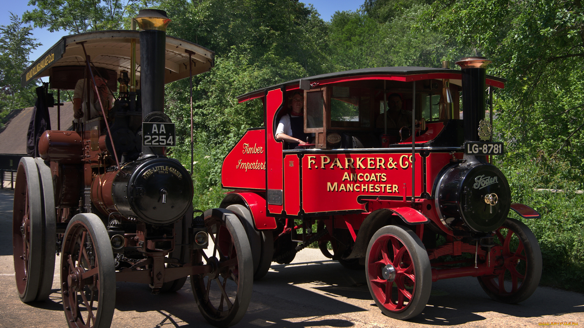 техника, тракторы, автомобиль, трактор, колесный, паровой