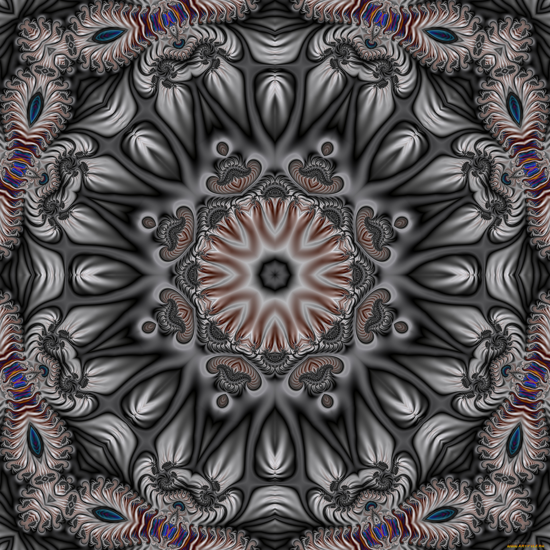 3д, графика, fractal, , фракталы, узор, фон, цвета