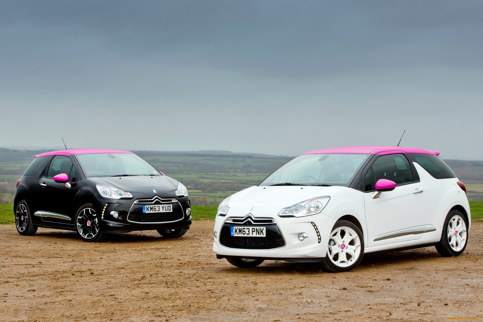 2014, citroen, ds3, pink, автомобили, citroen, черный, побережье, белый, pink, ds3