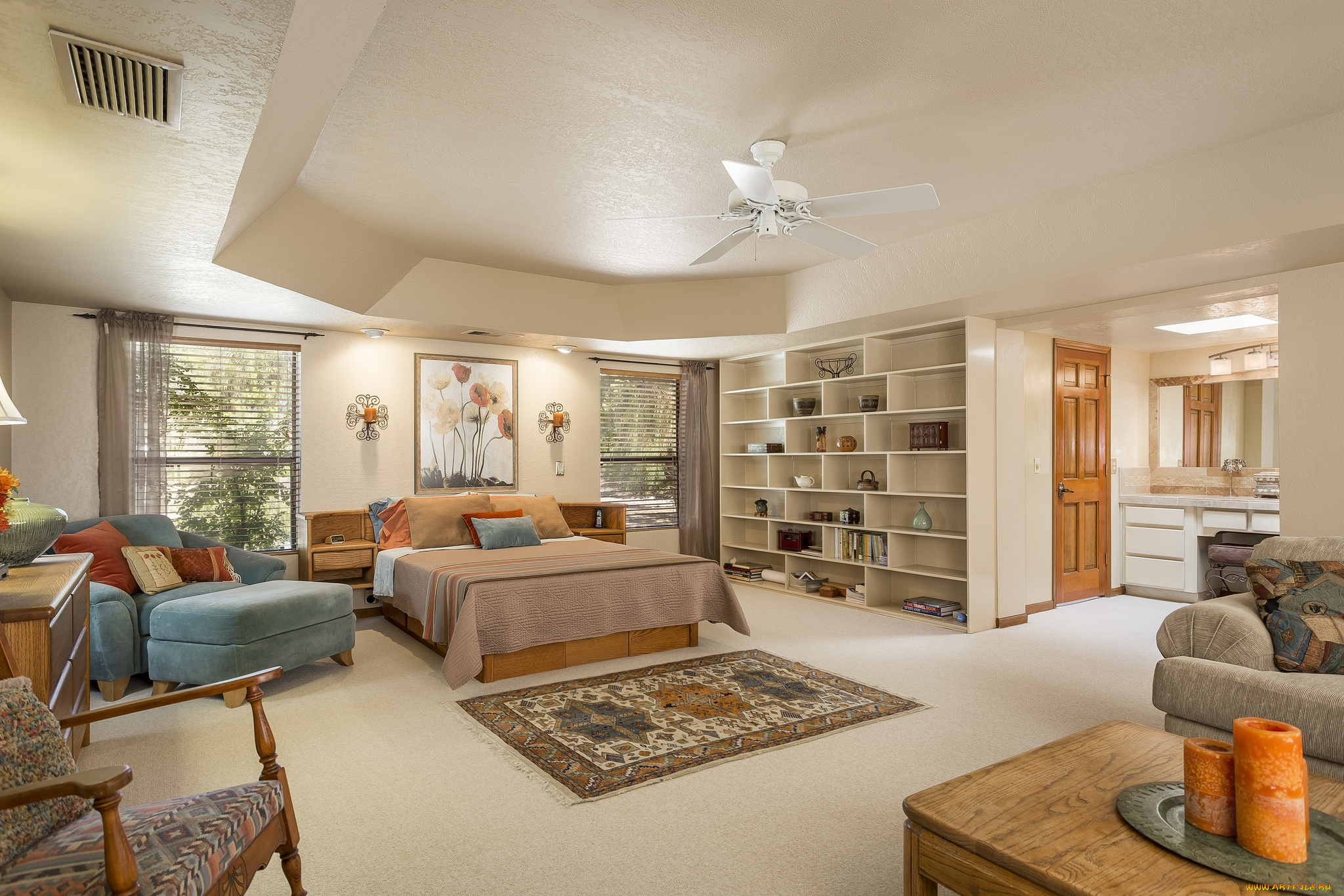 интерьер, спальня, кровать