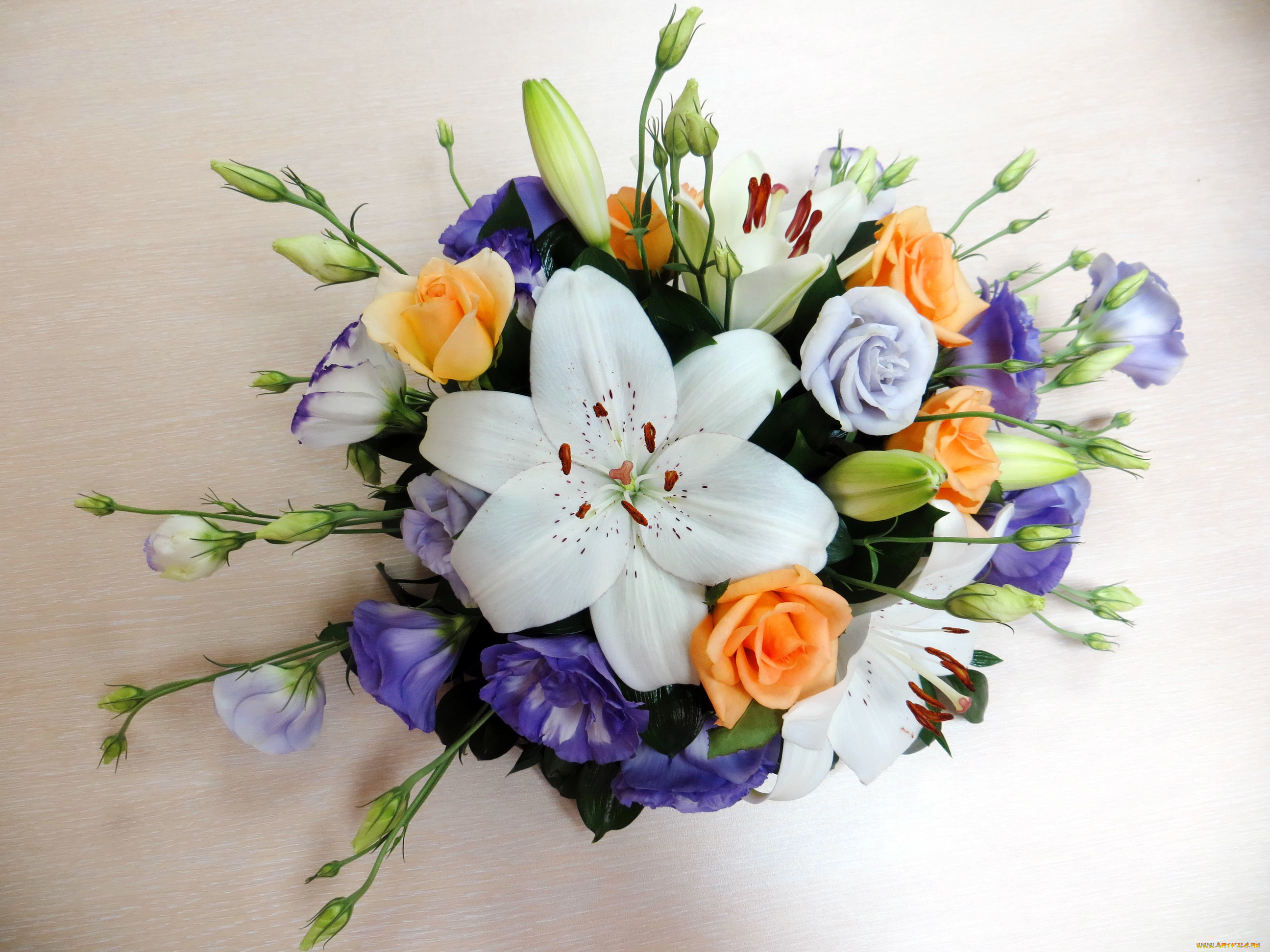 цветы, букеты, , композиции, букет, розы, эустома, лилии