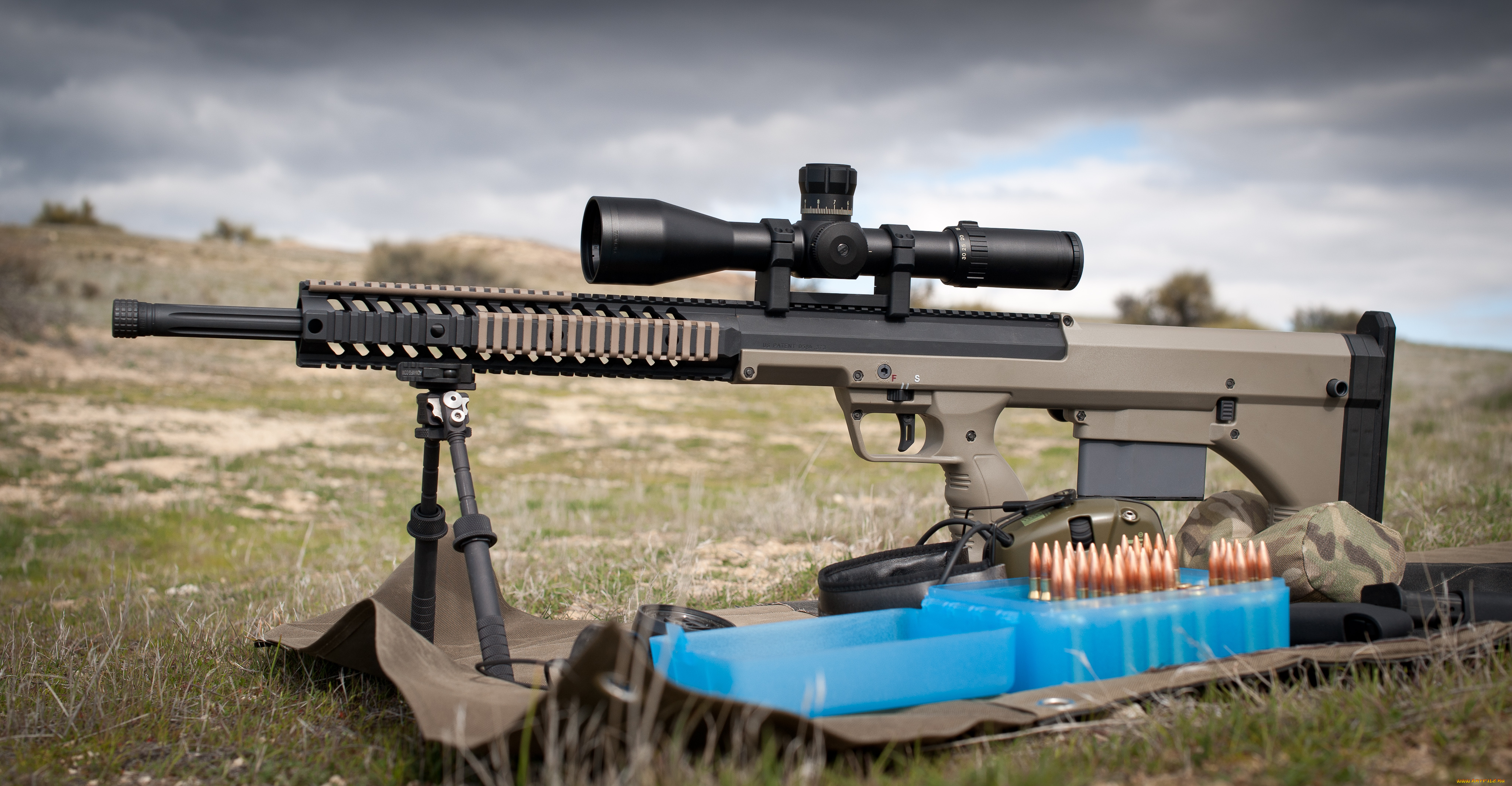 оружие, винтовки, с, прицеломприцелы, rifle