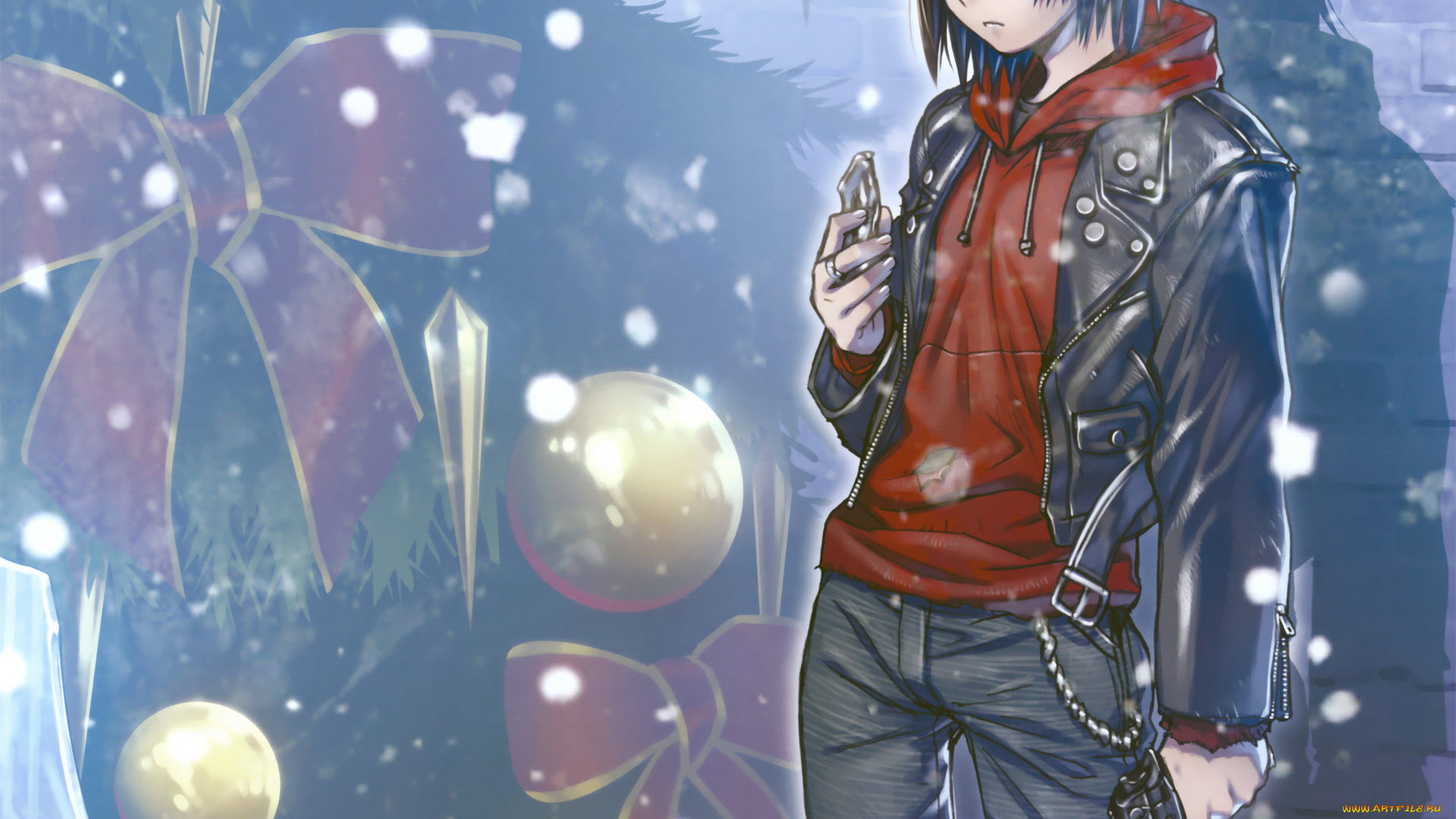 аниме, black, lagoon, девушка, revy, кофта, пистолет, оружие, hiroe, rei