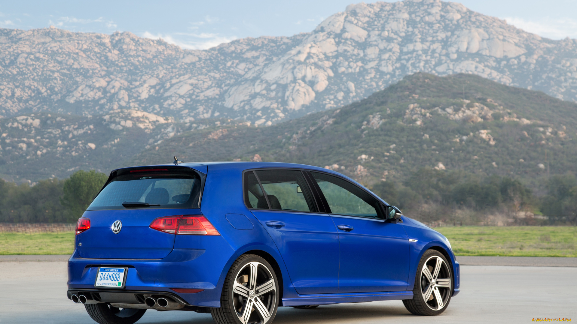 автомобили, volkswagen, us-spec, golf, r, 2015г, синий
