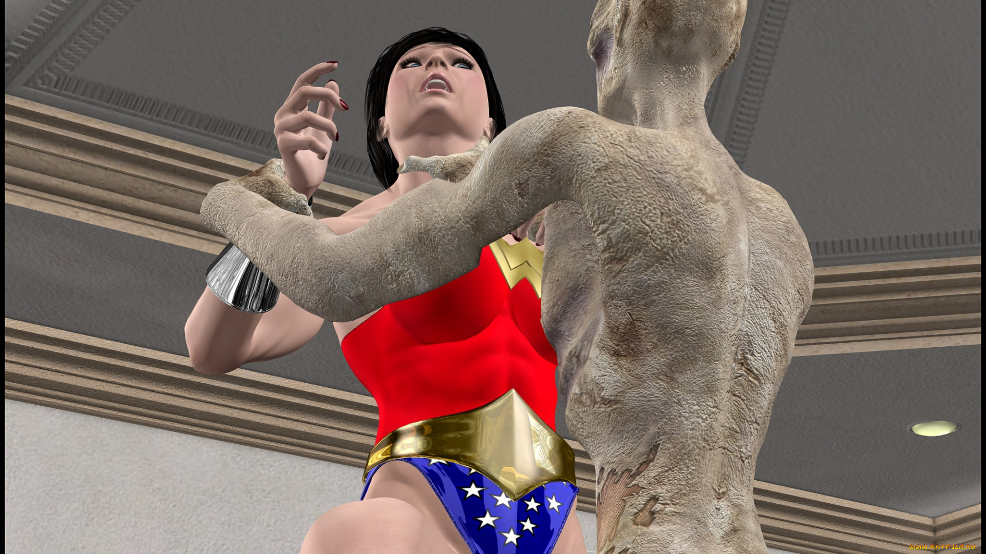 lordsnot, 3д, графика, фантазия, , fantasy, девушка, взгляд, фон, супермен, существо