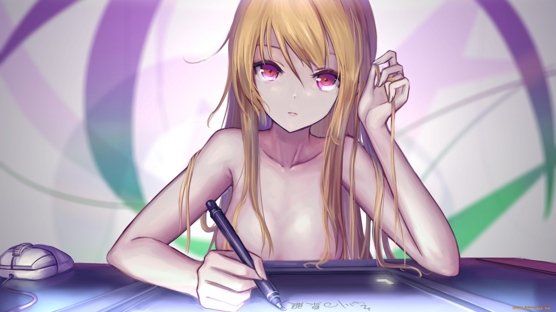 sakurasou, no, pet, na, kanojo, аниме, оружие, , техника, , технологии, арт, shiina, mashiro, hc, взгляд, блондинка, sakura-sou, no, pet, na, kanojo, девушка