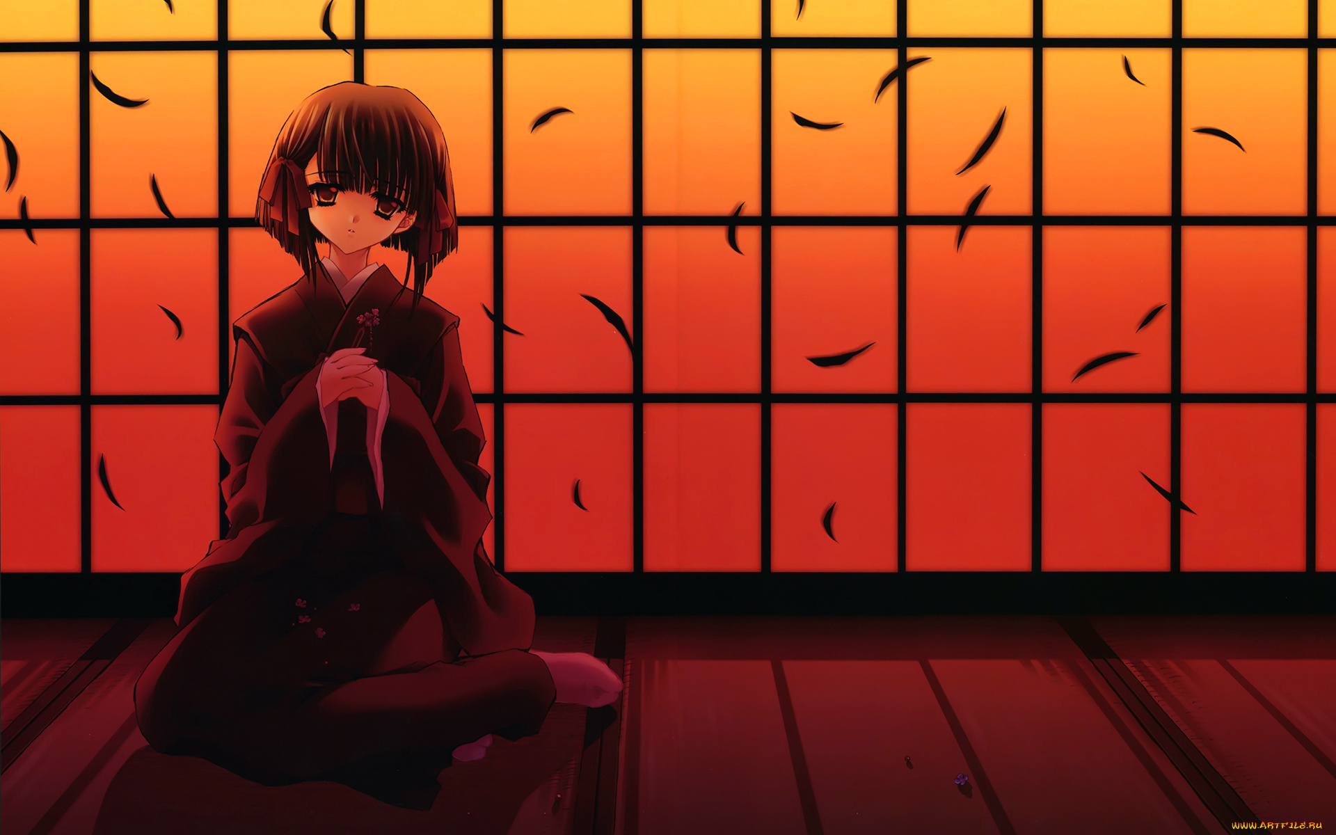 аниме, carnelian, комната, девушка