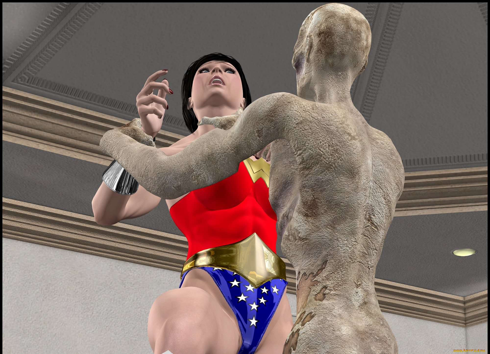 lordsnot, 3д, графика, фантазия, , fantasy, девушка, взгляд, фон, супермен, существо