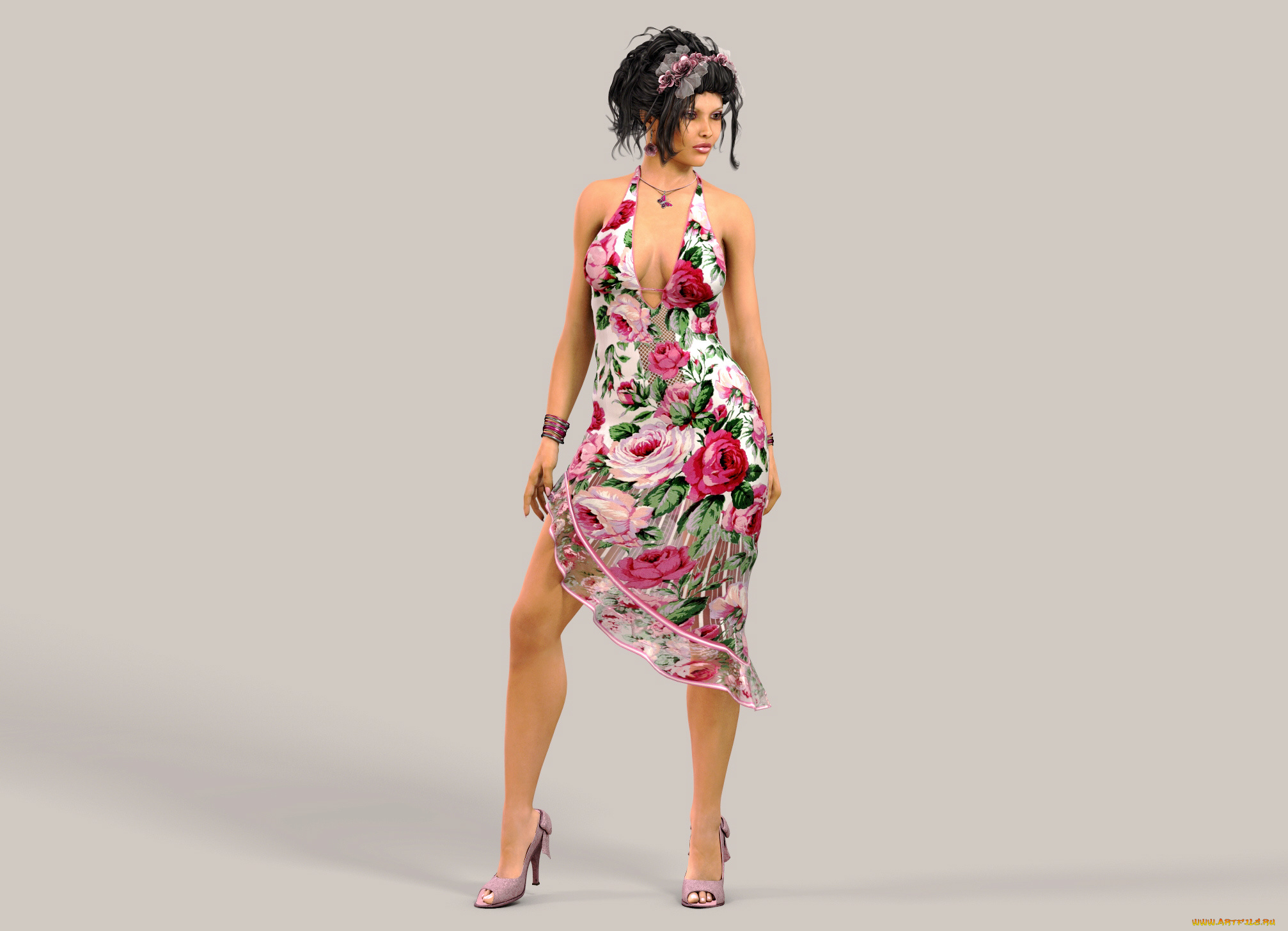 3д, графика, люди, , people, девушка, взгляд, фон