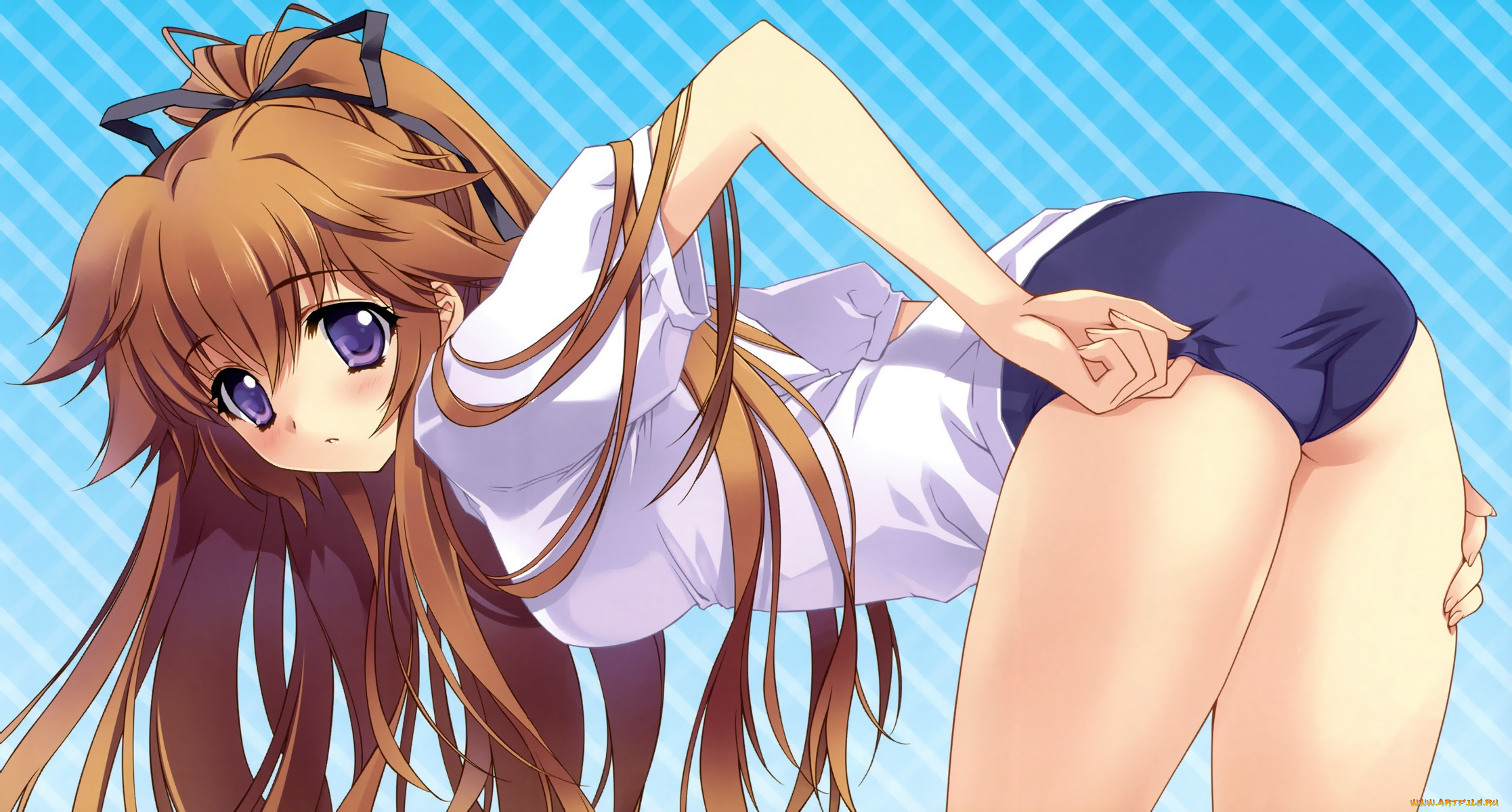 аниме, carnelian, mix, девушка, взгляд, поза, арт, suwa, ranmaru