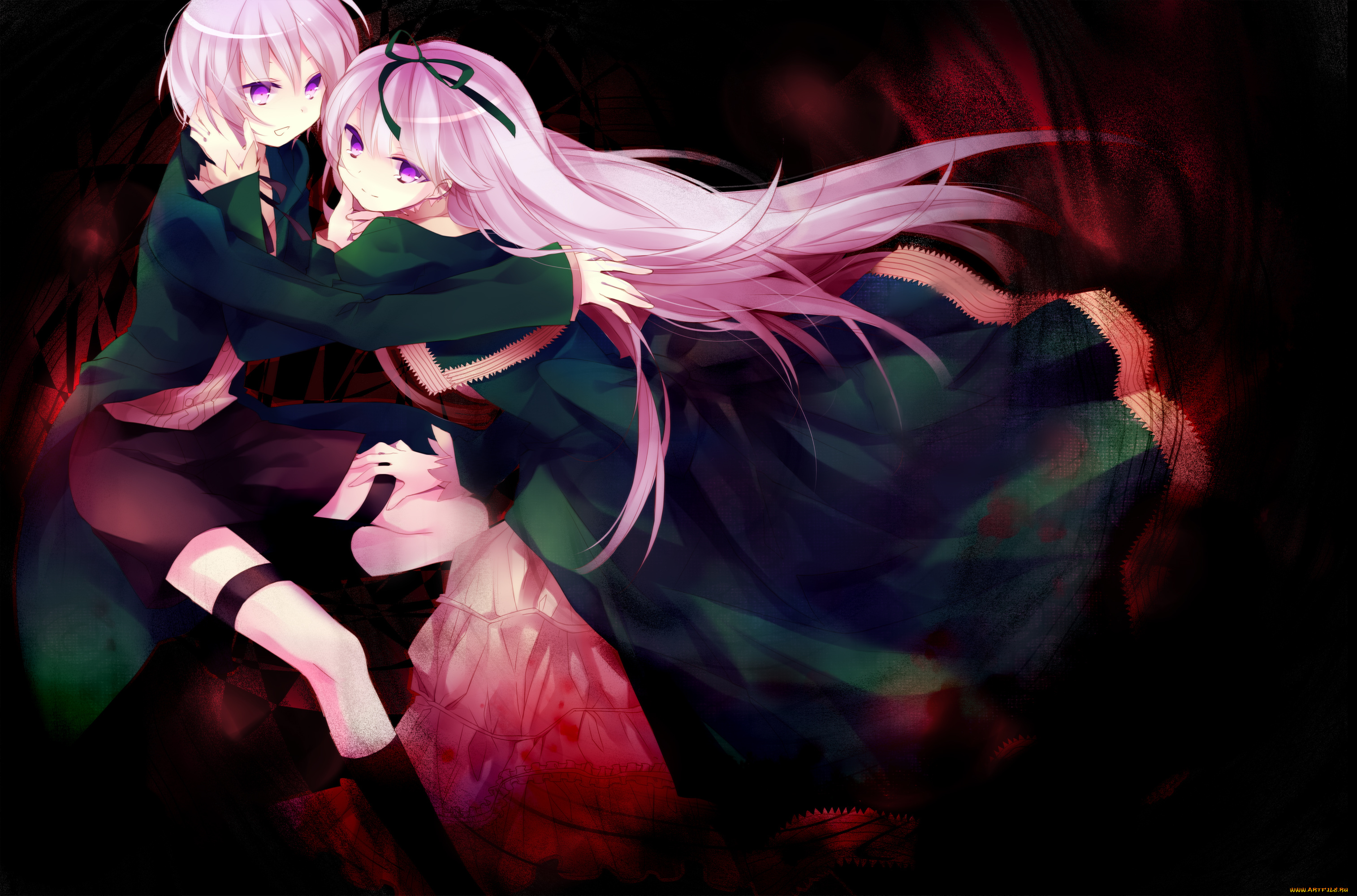 аниме, black, lagoon, лента, дети, близнецы, парень, девушка, ibara, riato, gretel, hansel