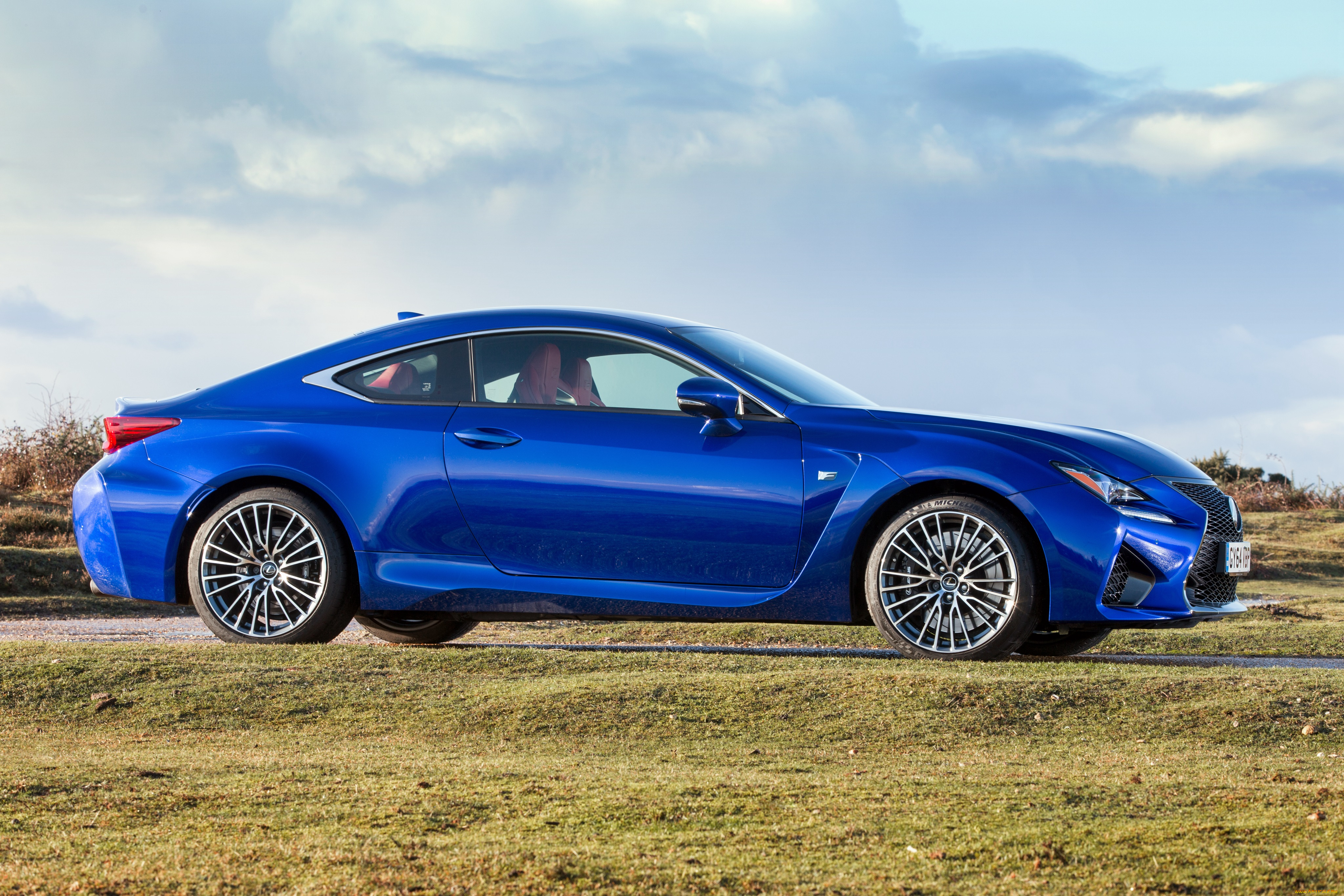 автомобили, lexus, синий, 2014г, uk-spec, rc, f