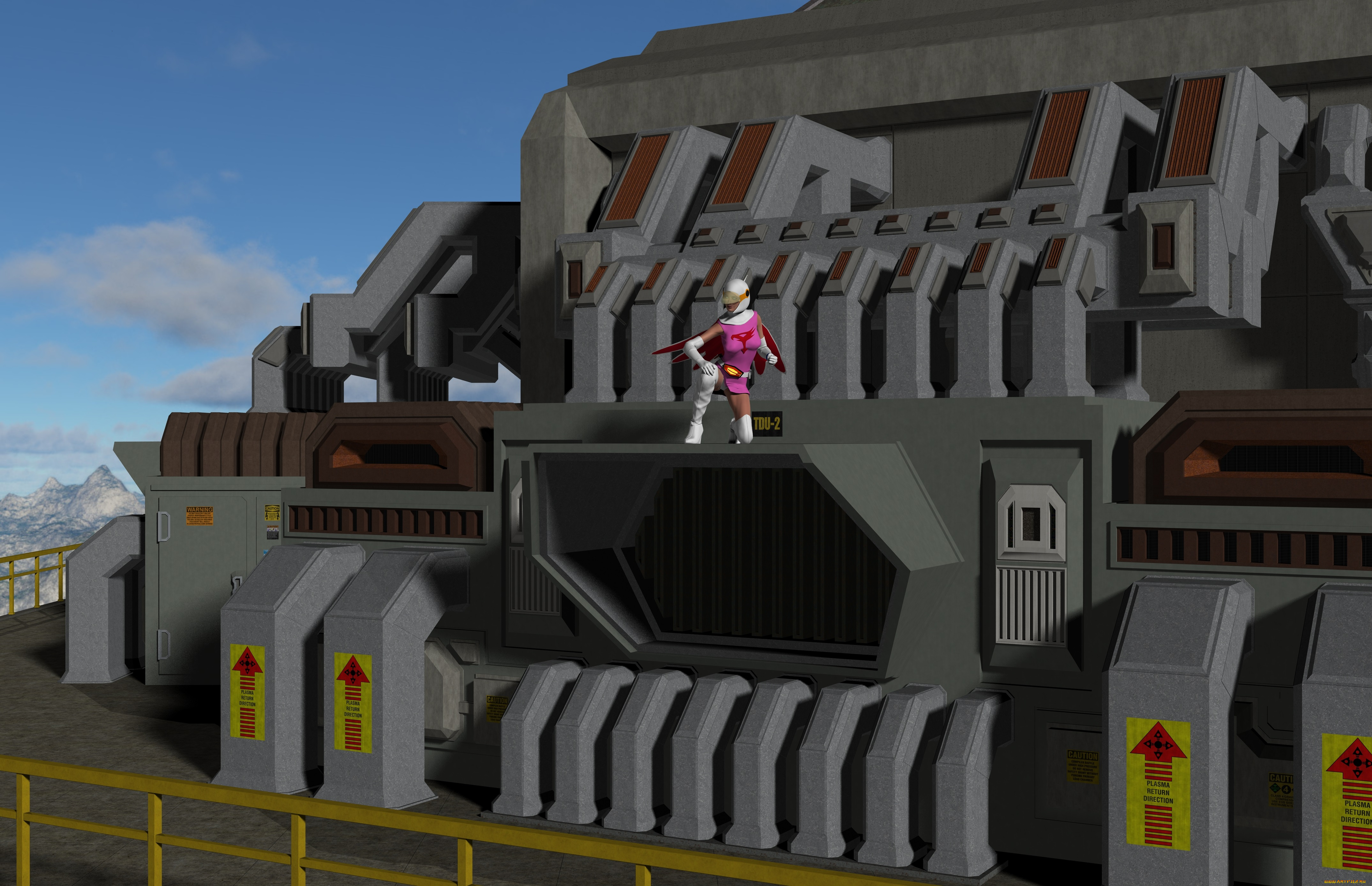 3д, графика, фантазия, , fantasy, фон, взгляд, девушка