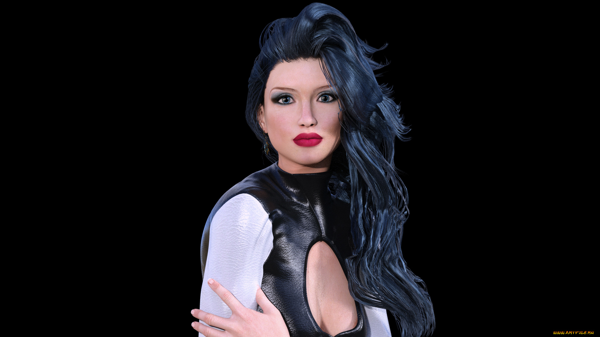 3д, графика, портрет, , portraits, взгляд, фон, девушка