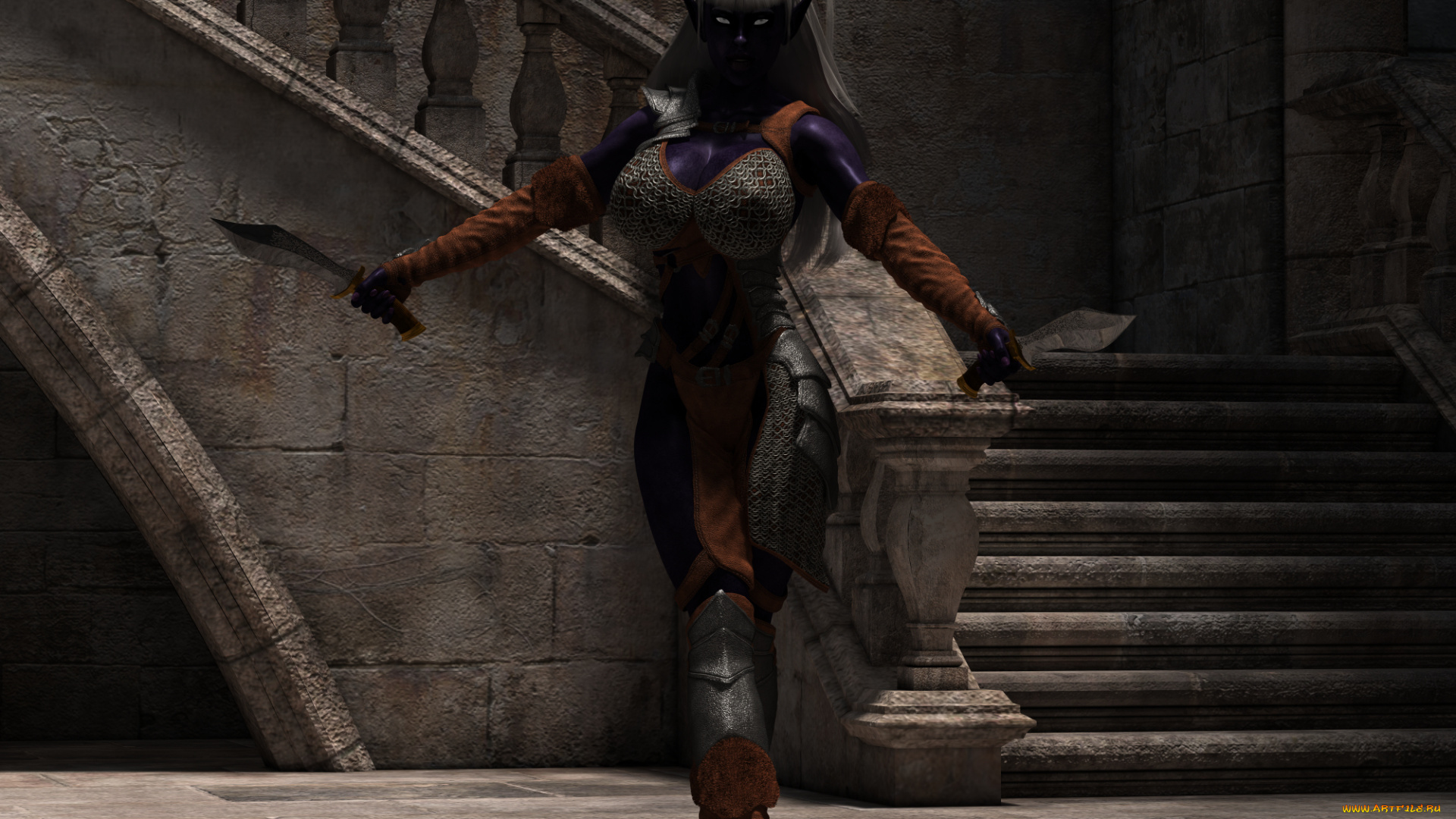 3д, графика, существа, , creatures, фон, взгляд, халк, оружие