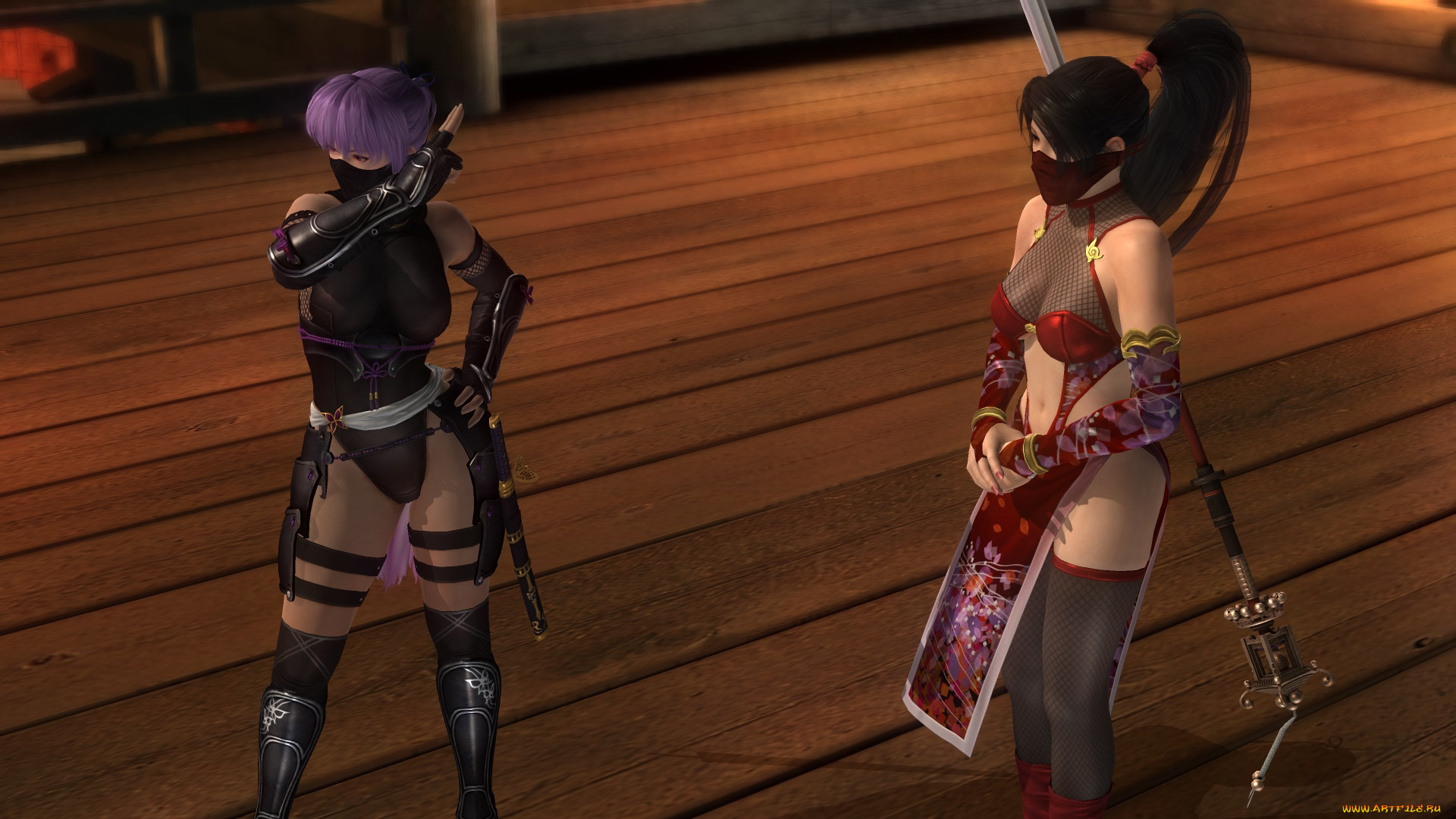 dead, or, alive, 5, видео, игры, взгляд, девушки, фон