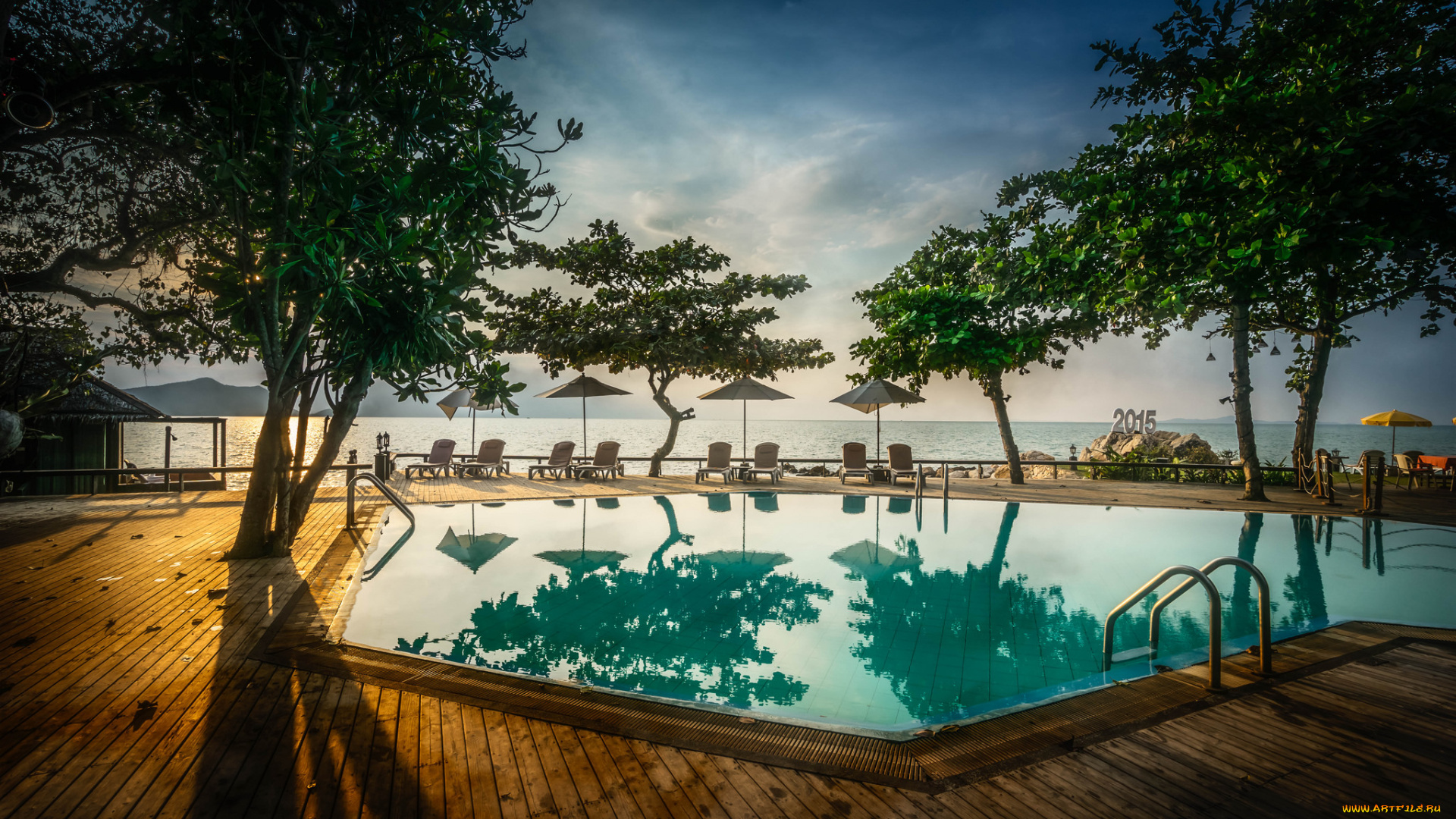 интерьер, бассейны, , открытые, площадки, бассейн, побережье