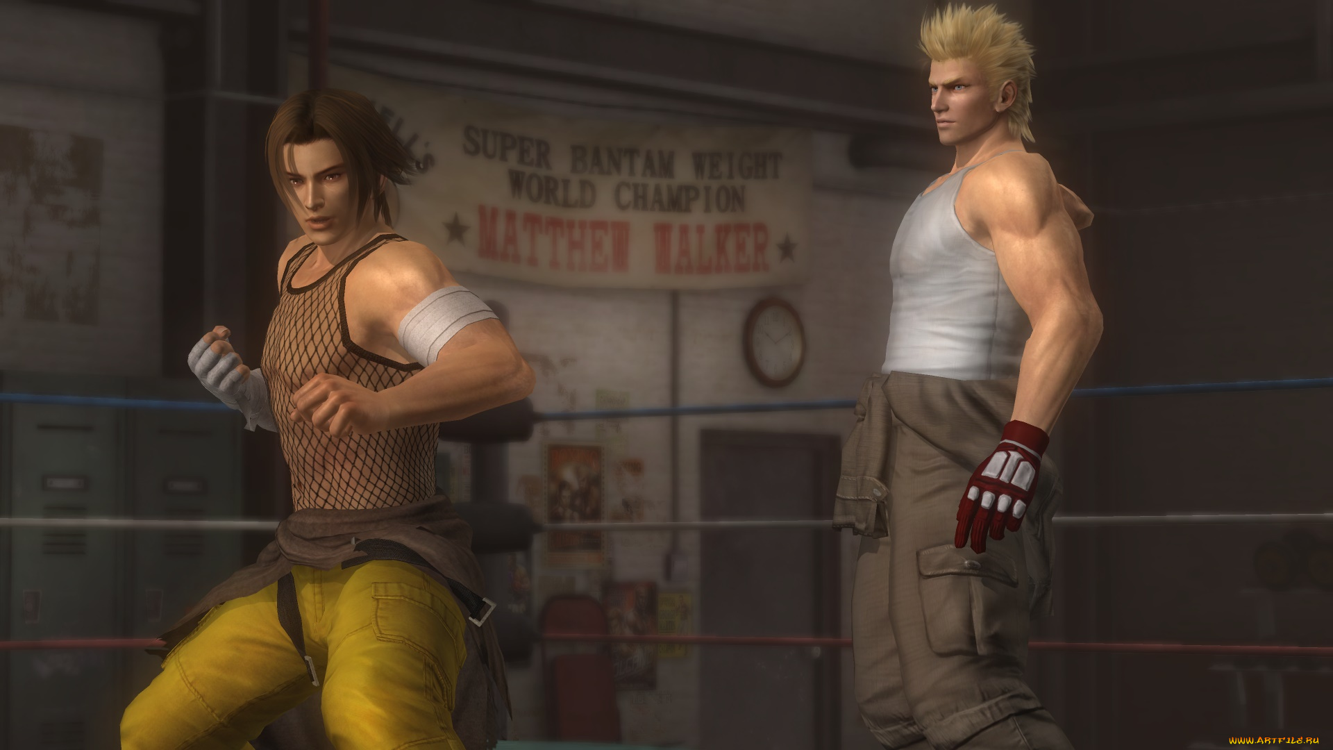 видео, игры, dead, or, alive, 5, парни, взгляд, поза