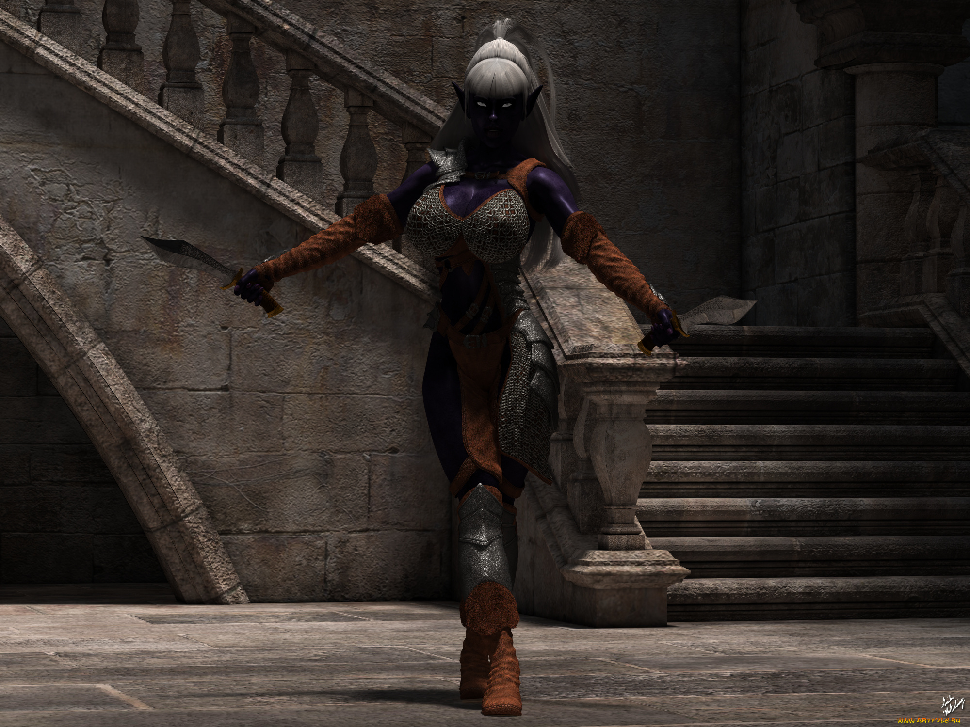 3д, графика, существа, , creatures, фон, взгляд, халк, оружие