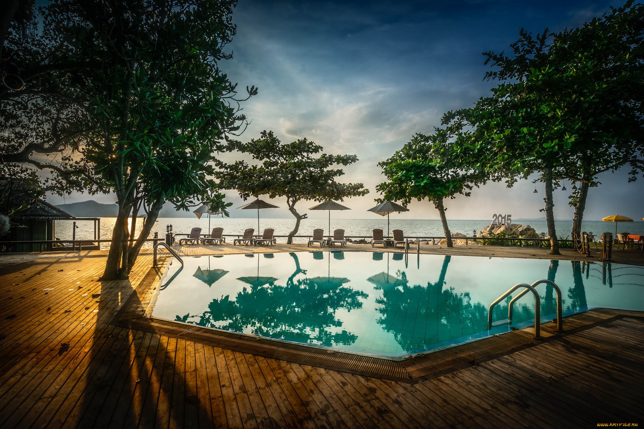 интерьер, бассейны, , открытые, площадки, бассейн, побережье