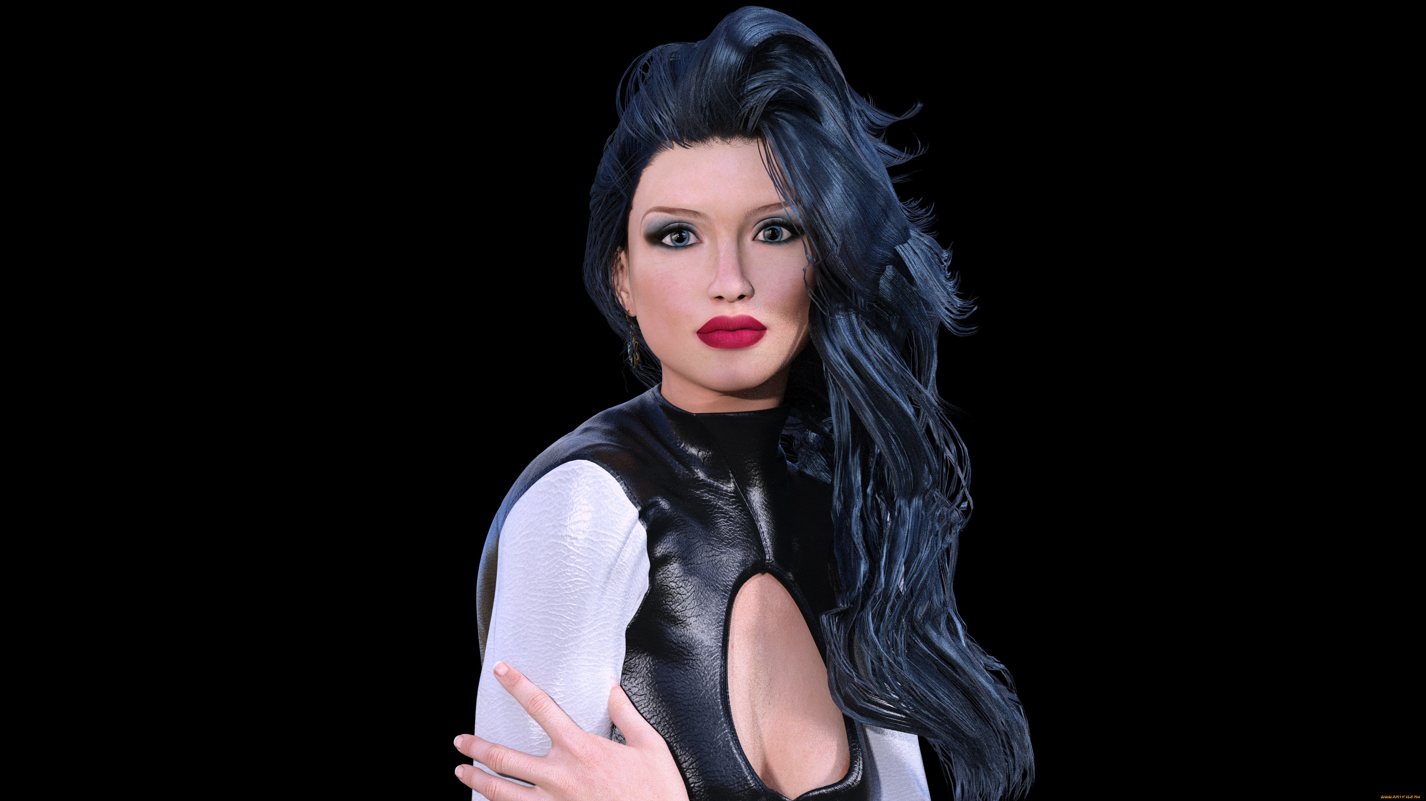 3д, графика, портрет, , portraits, взгляд, фон, девушка