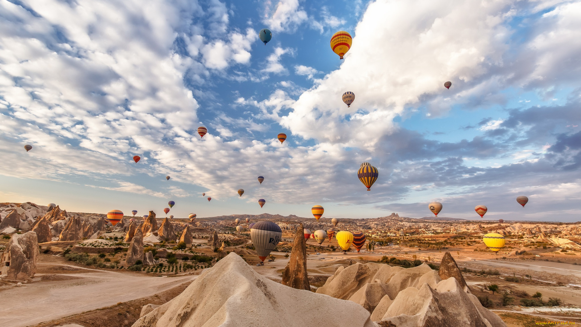 авиация, воздушные, шары, шары, облака
