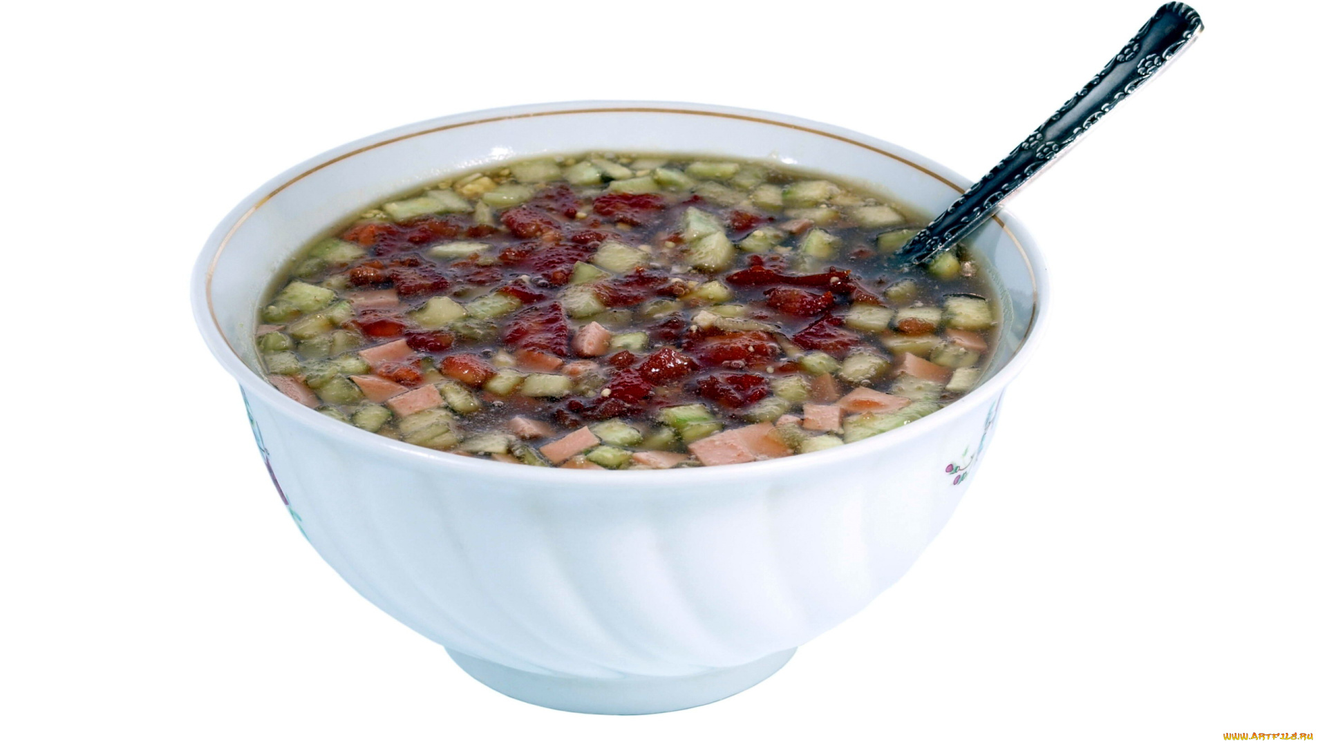 еда, первые, блюда, окрошка