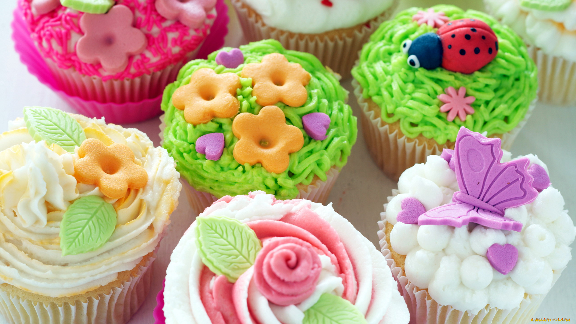 еда, пирожные, , кексы, , печенье, марципаны, капкейки