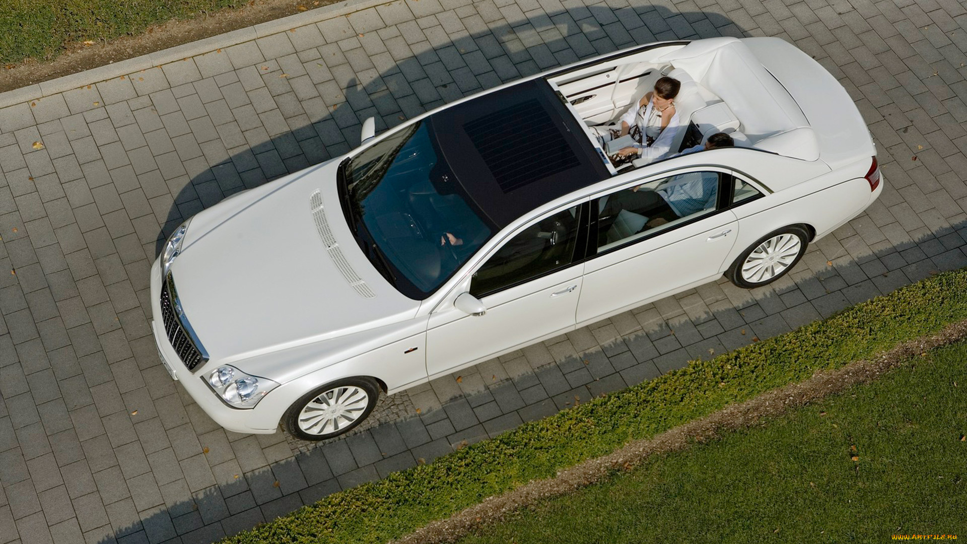 maybach, landaulet, 2009, автомобили, maybach, 2009, landaulet, белый