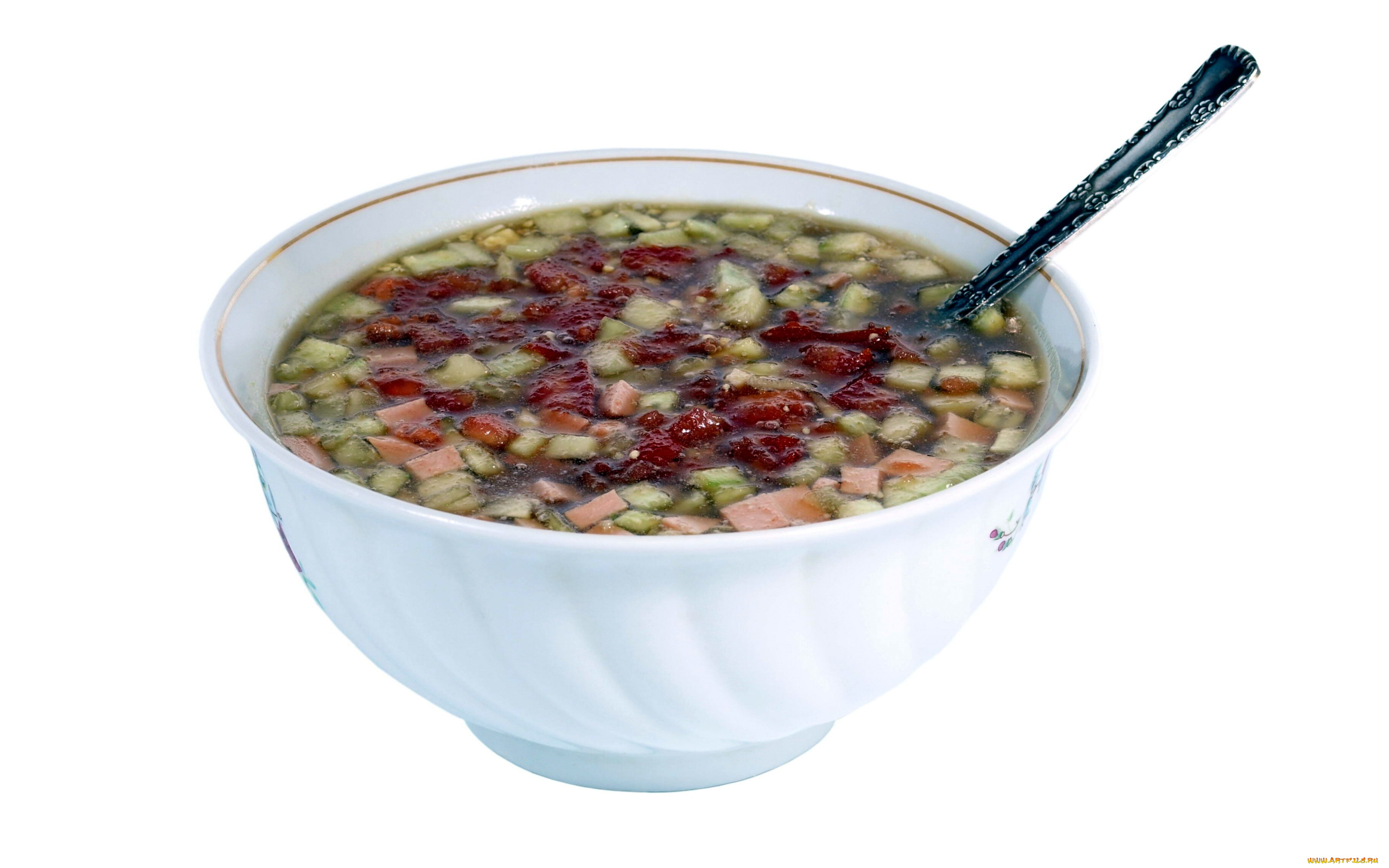 еда, первые, блюда, окрошка